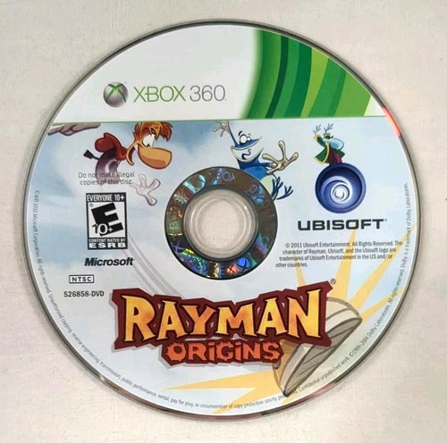 XBOX 360 VIDEO GAME RAYMAN ORIGINS W CASE UBISOFT