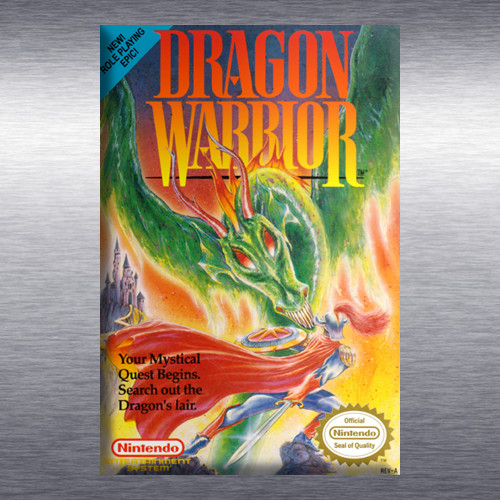 Dragon Warrior 1, 2, 3, 4 Video Game Box Art *NES* High Quality Magnet