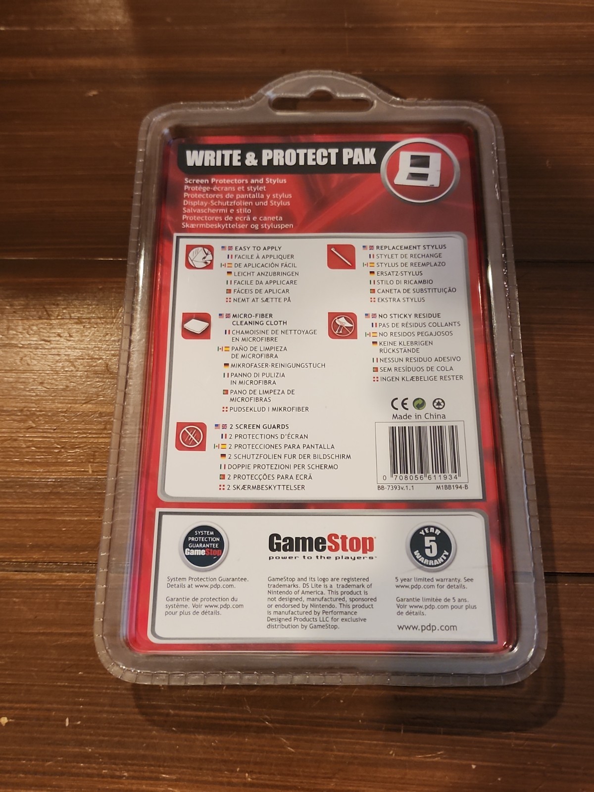 GameStop Write & Protect Pak Screen Protectors and Stylus New Sealed