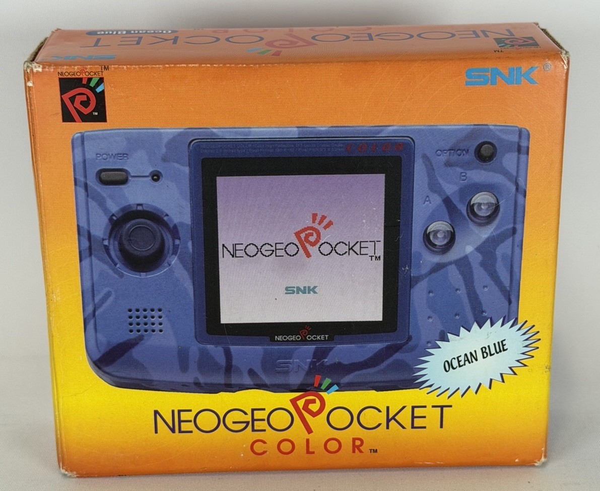 NEO GEO POCKET COLOR OCEAN BLUE HANDHELD CONSOLE *BRAND NEW – OPEN BOX*