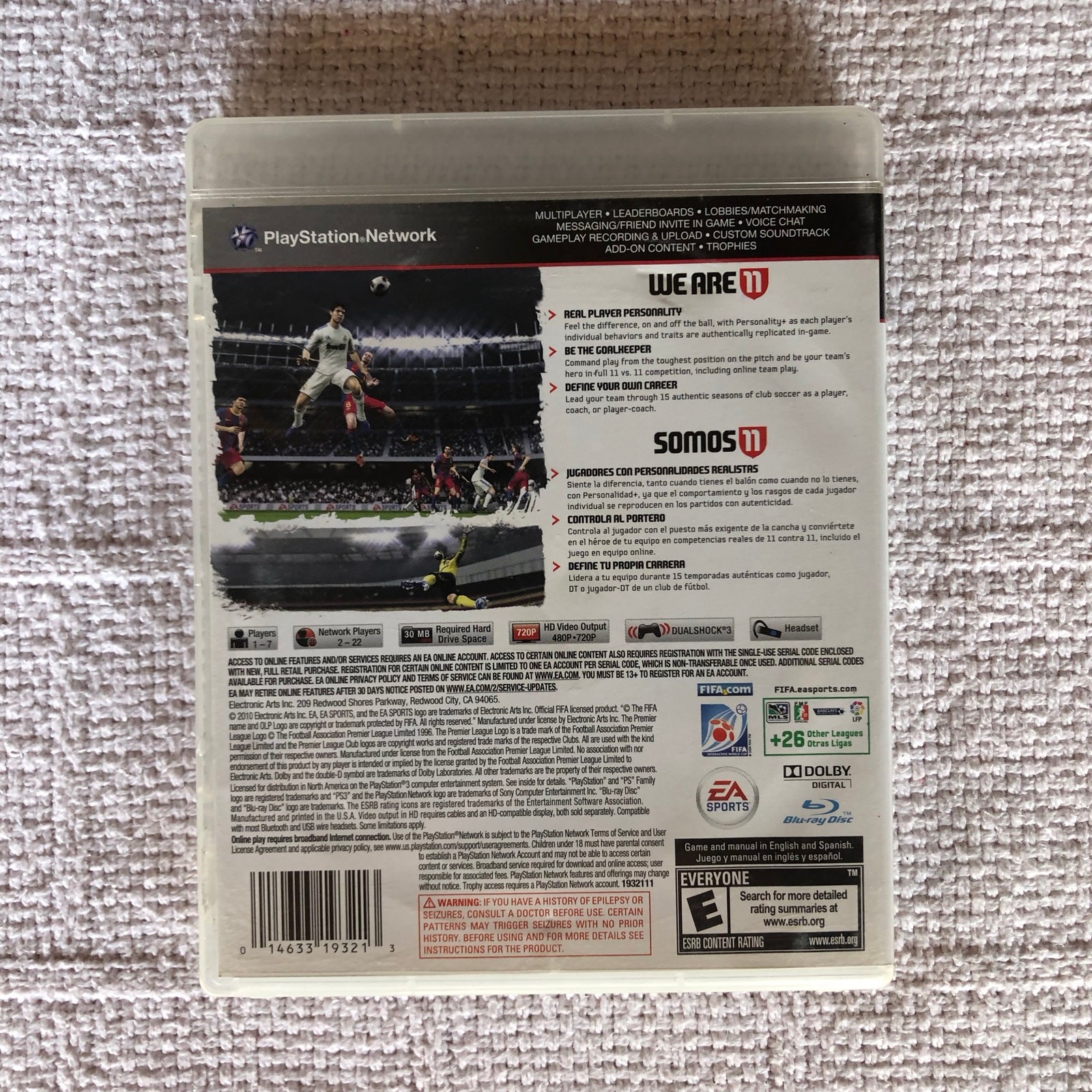 FIFA Soccer 11 PS3 Game CIB Complete with Manual Sony Playstation 3