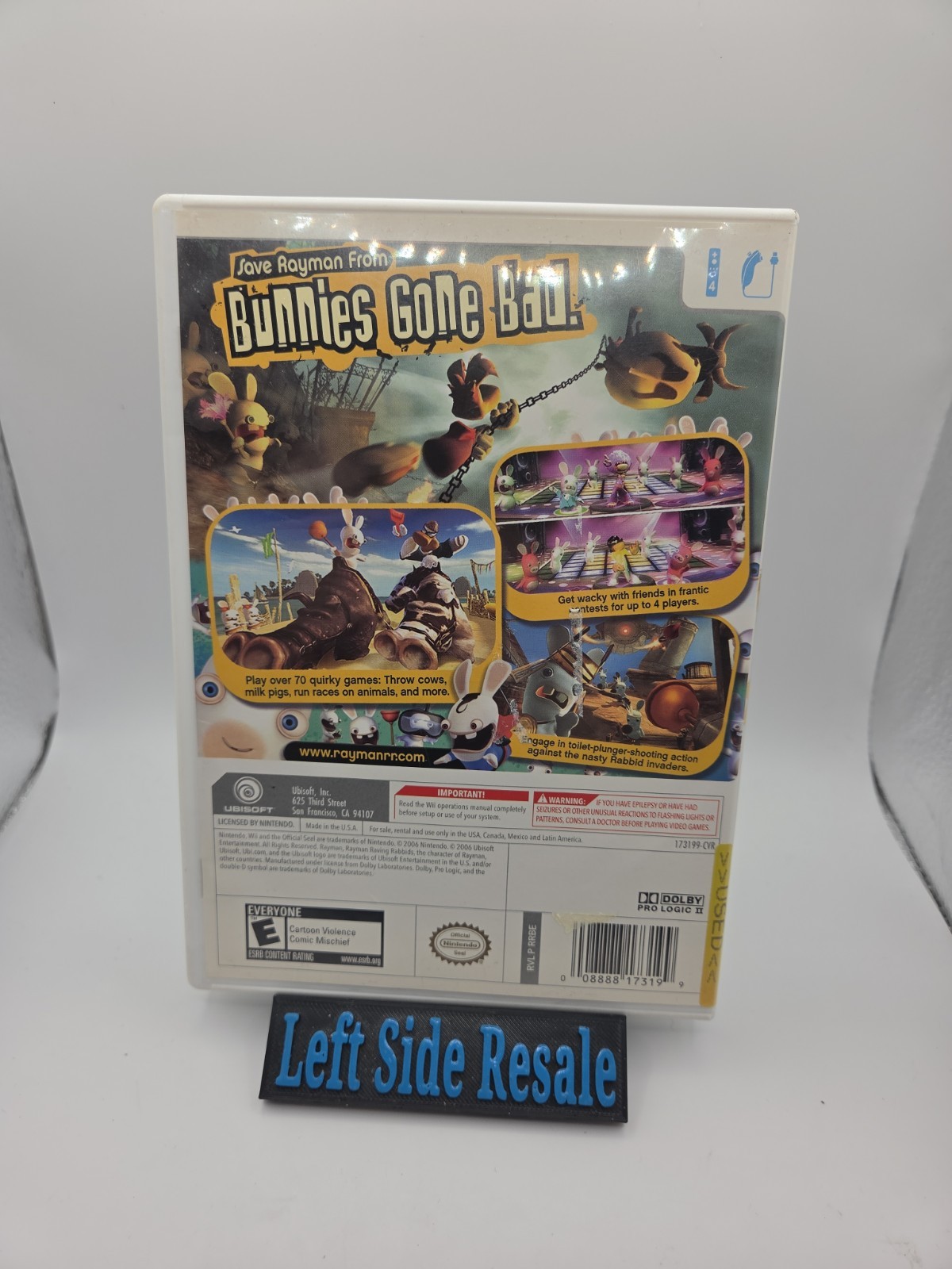 Rayman Raving Rabbids ( Nintendo Wii , 2006 ) – CIB –