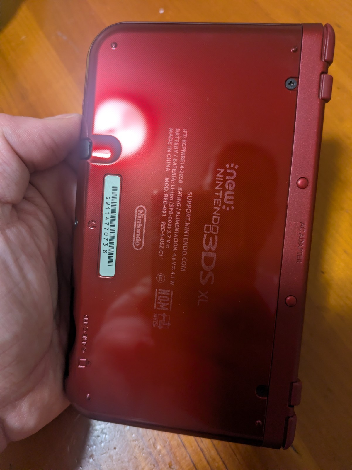 Nintendo New 3DS XL New Red Handheld System Bundle Complete in Box with Charger