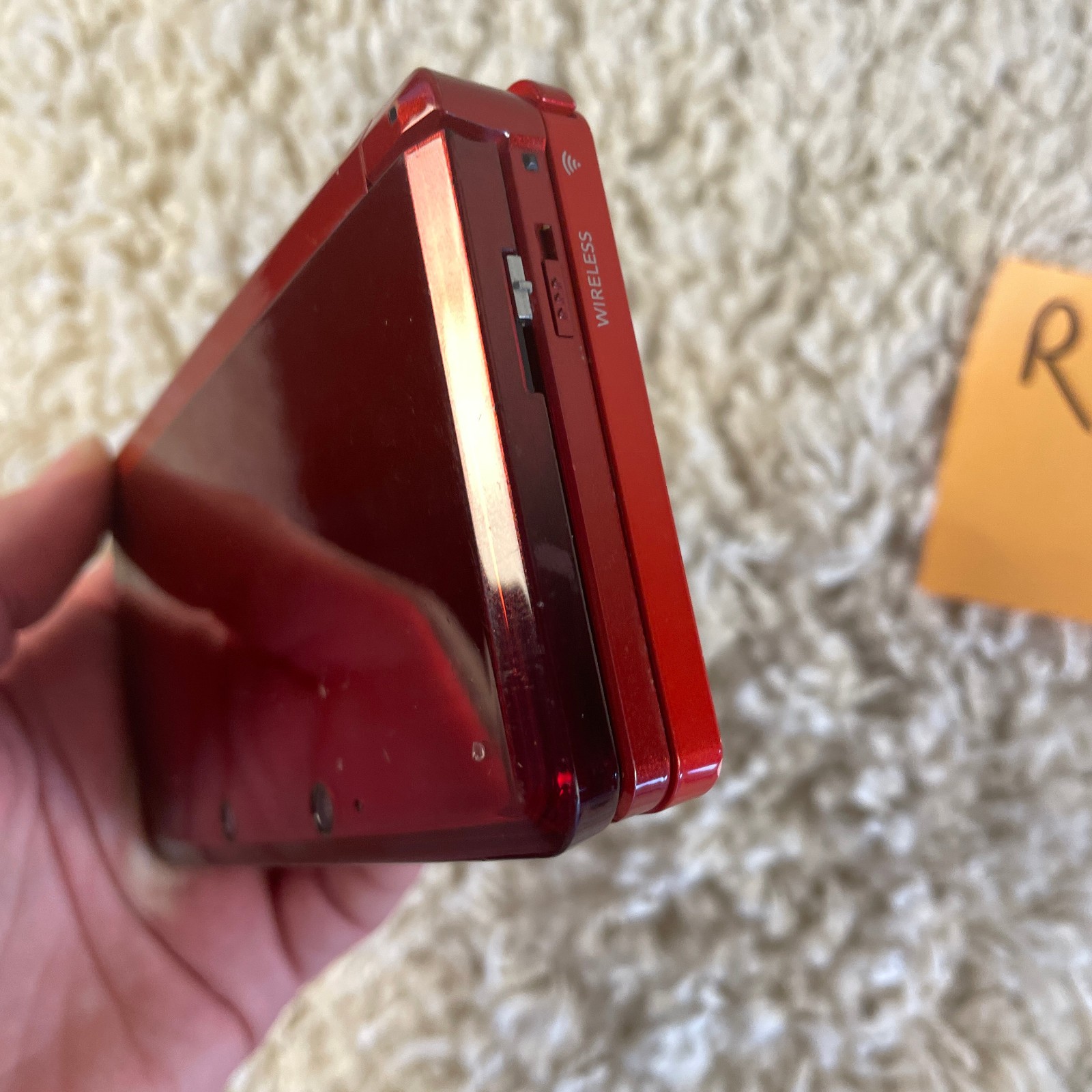 Nintendo 3DS Flame Red Handheld Console System CTR-001 READ