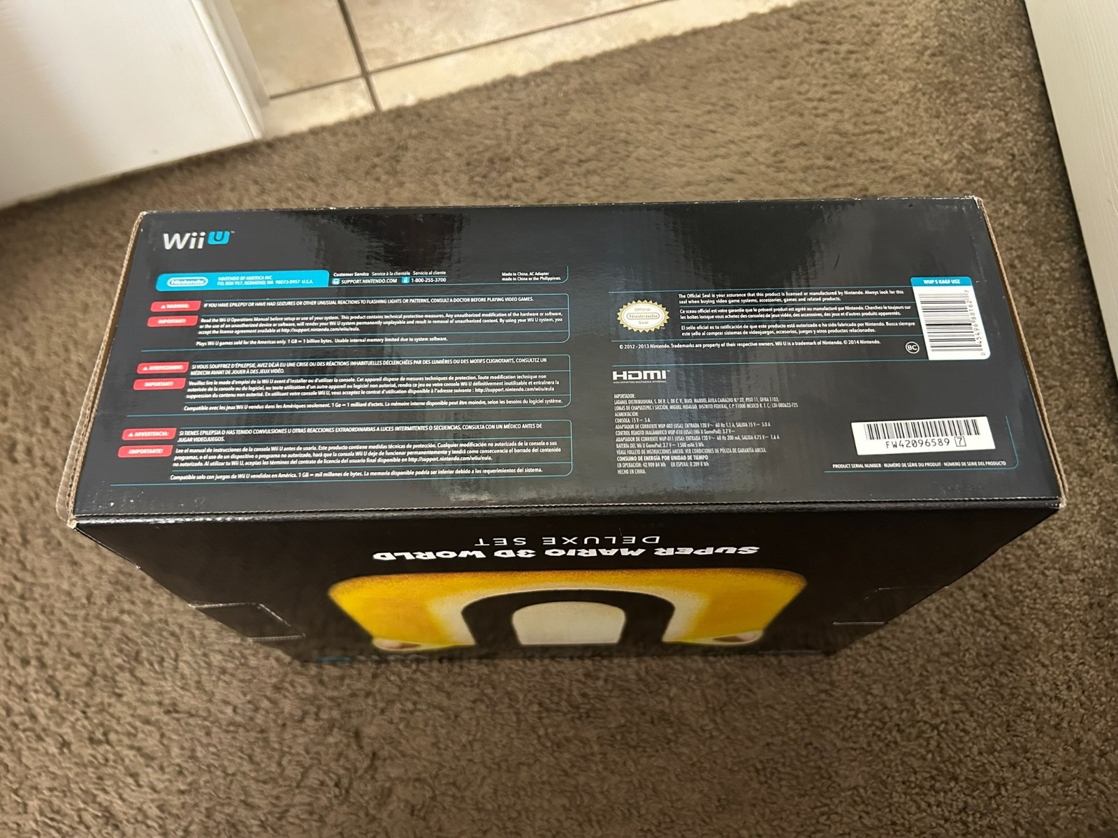 NEW Nintendo Wii U 32gb Super Mario 3D World Deluxe Set – Black System
