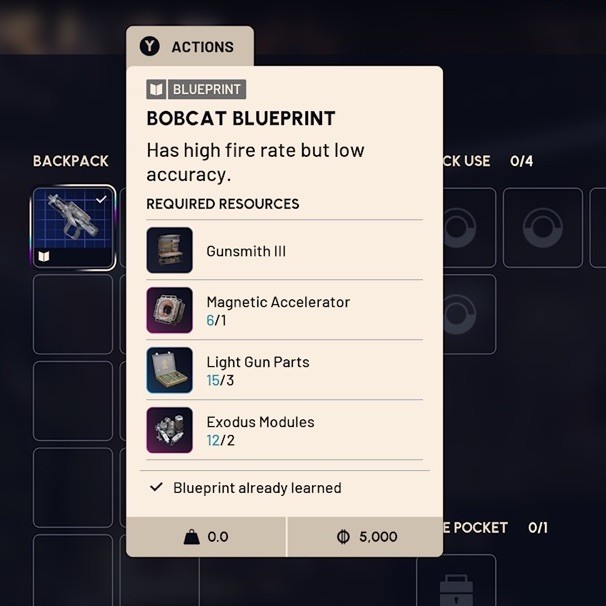 ARC Raiders – Bobcat Blueprint – Xbox/PC/PlayStation