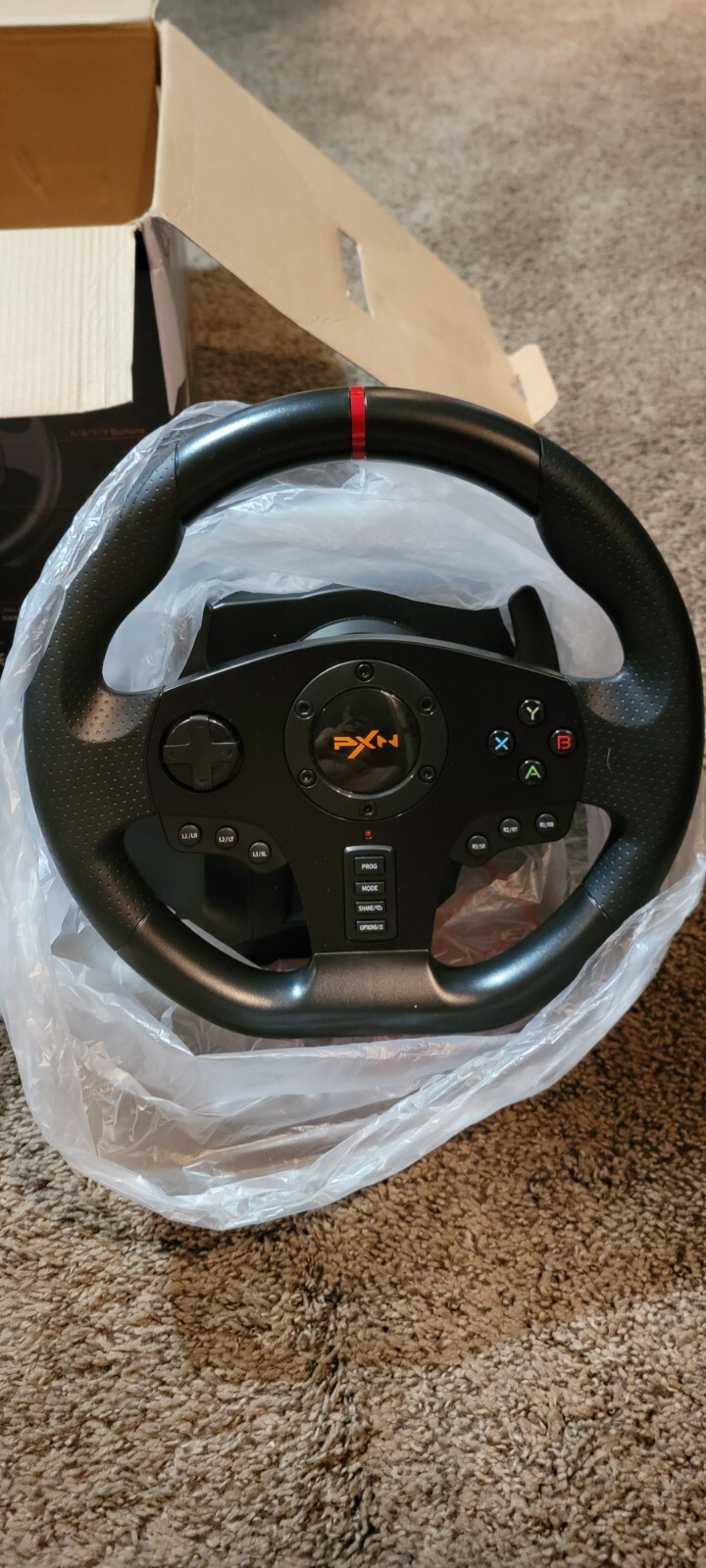 PXN V900 GAMING RACING STEERING WHEEL AND PEDAL
