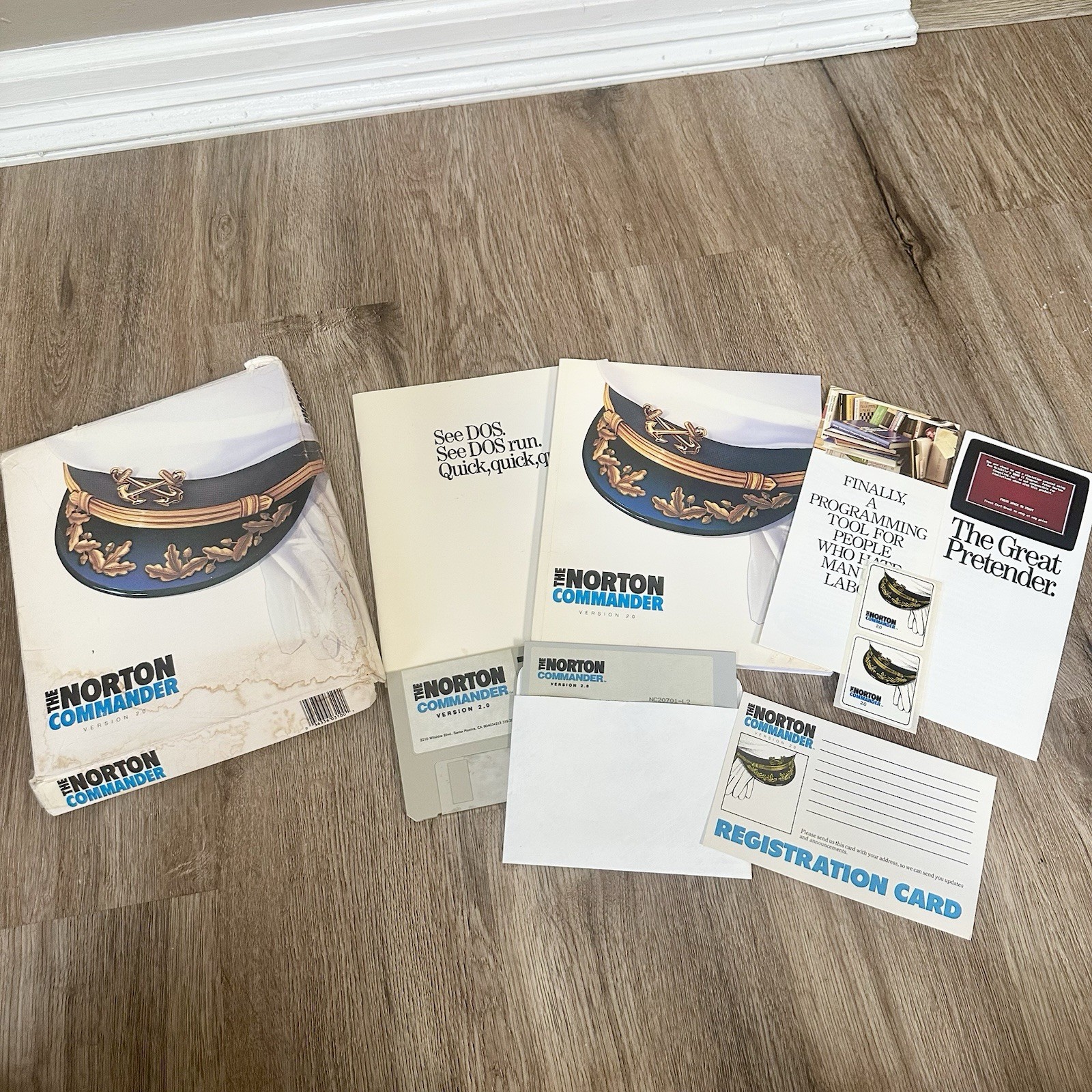 Norton Commander 2.0 IBM PC With The Original Box And The Manual 1988 Computing