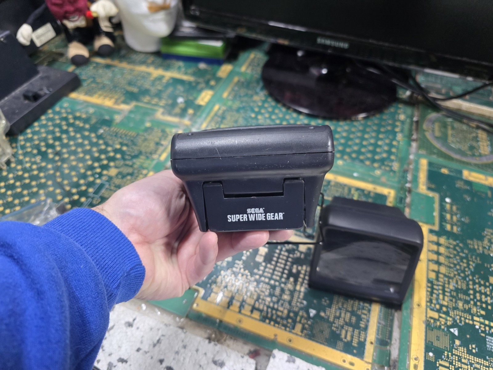 Sega Game Gear EXACT Super Wide Gear Magnifier Attachment x2-Intact w/Scratches