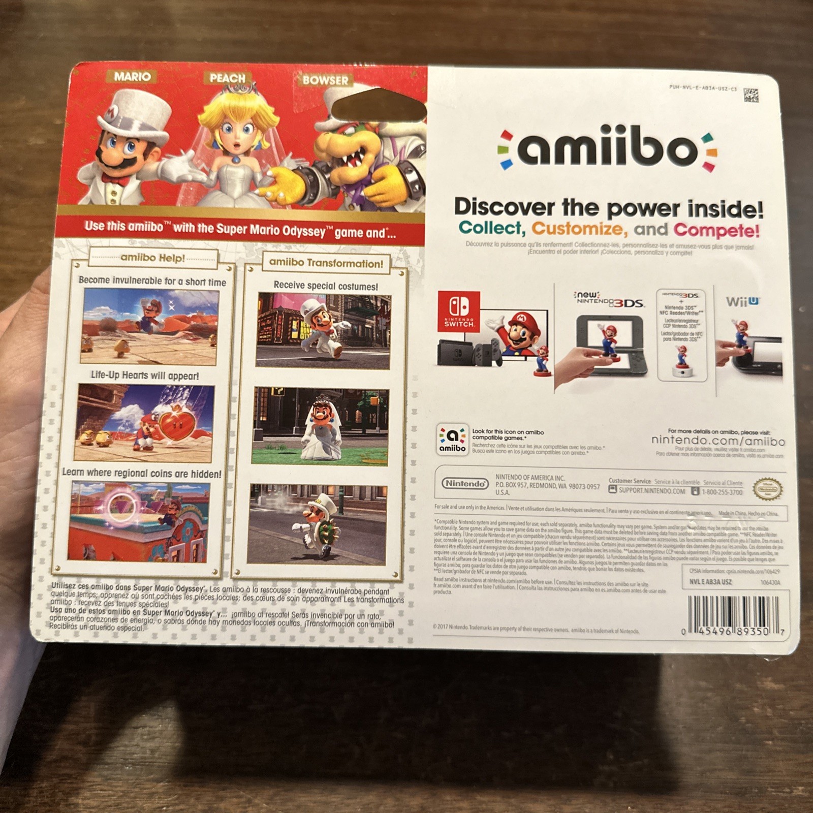 Mario Peach Bowser Wedding 3 Pack Amiibo – Brand New – Factory Sealed