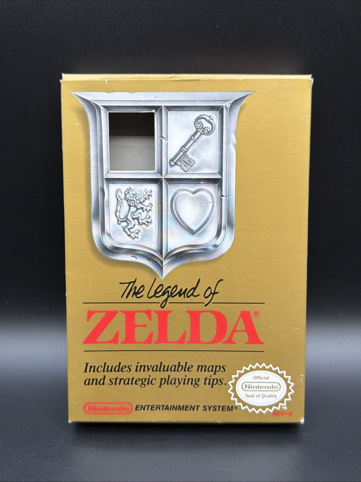 The Legend Of Zelda Oval Seal Box Original Nintendo Entertainment System NES CIB