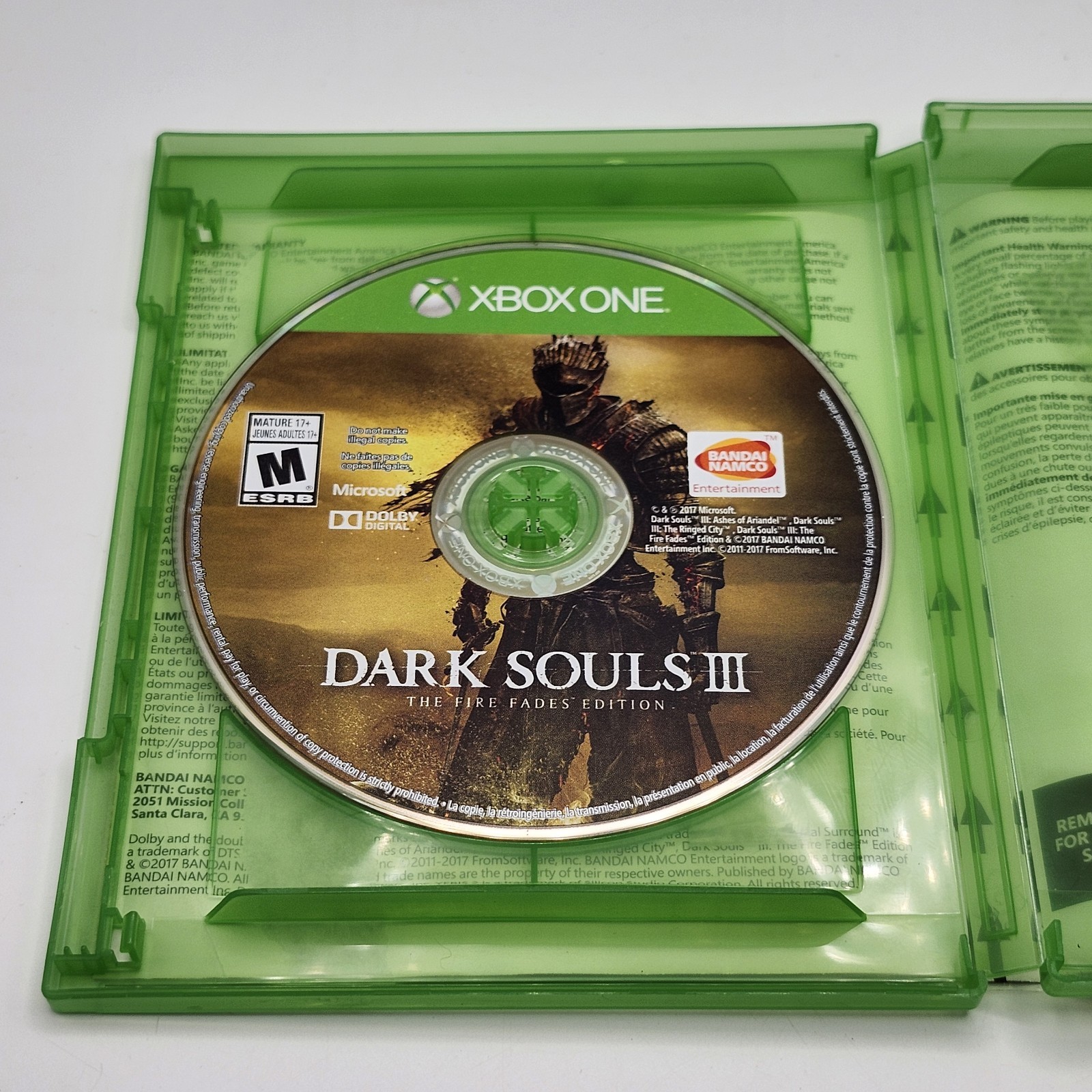 Dark Souls III: The Fire Fades Edition (Microsoft Xbox One, 2017) Tested