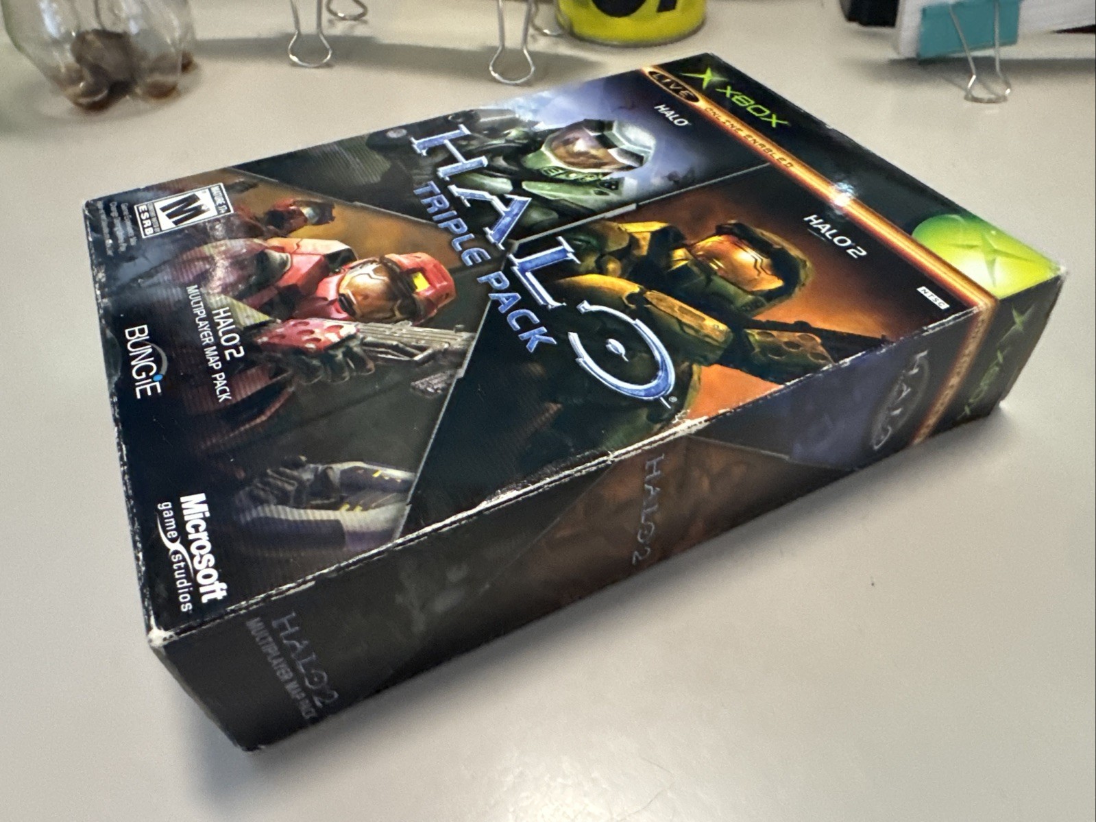 Halo Triple Pack – Complete, CIB – Halo, Halo 2, Halo 2 Map Pack – Xbox