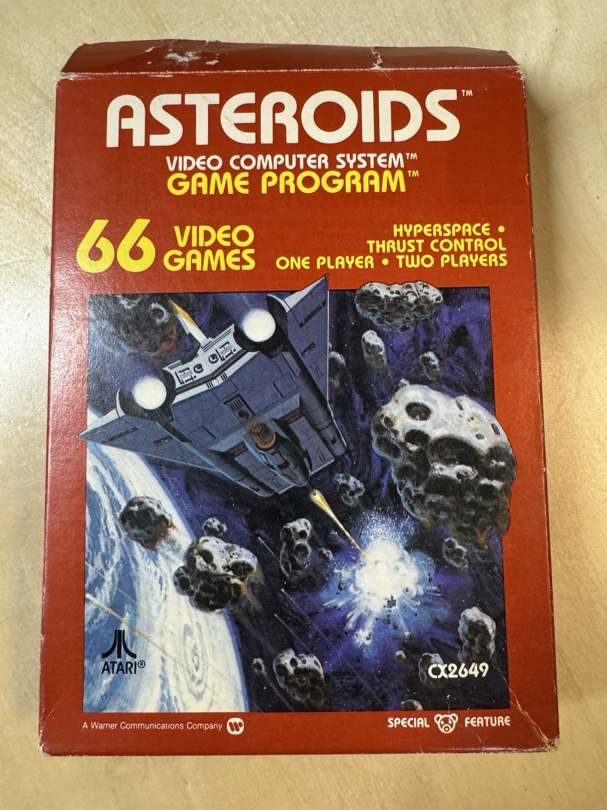 Atari 2600 Game Cartridge, Asteroids, Complete – CIB
