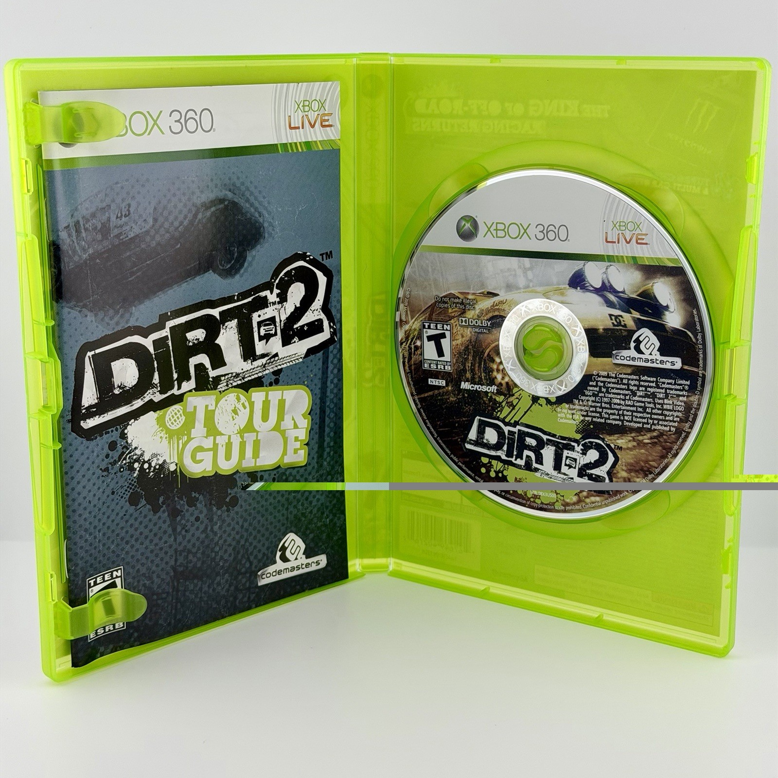 DiRT 2 (Microsoft Xbox 360) Complete w/ Manual Racing X-Games Monster CIB