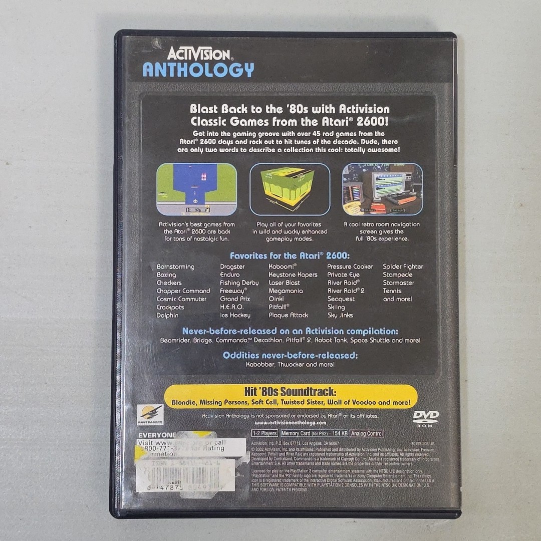 PlayStation 2 Rare Activision Anthology 2002 Manual Included Atari 2600 Classics