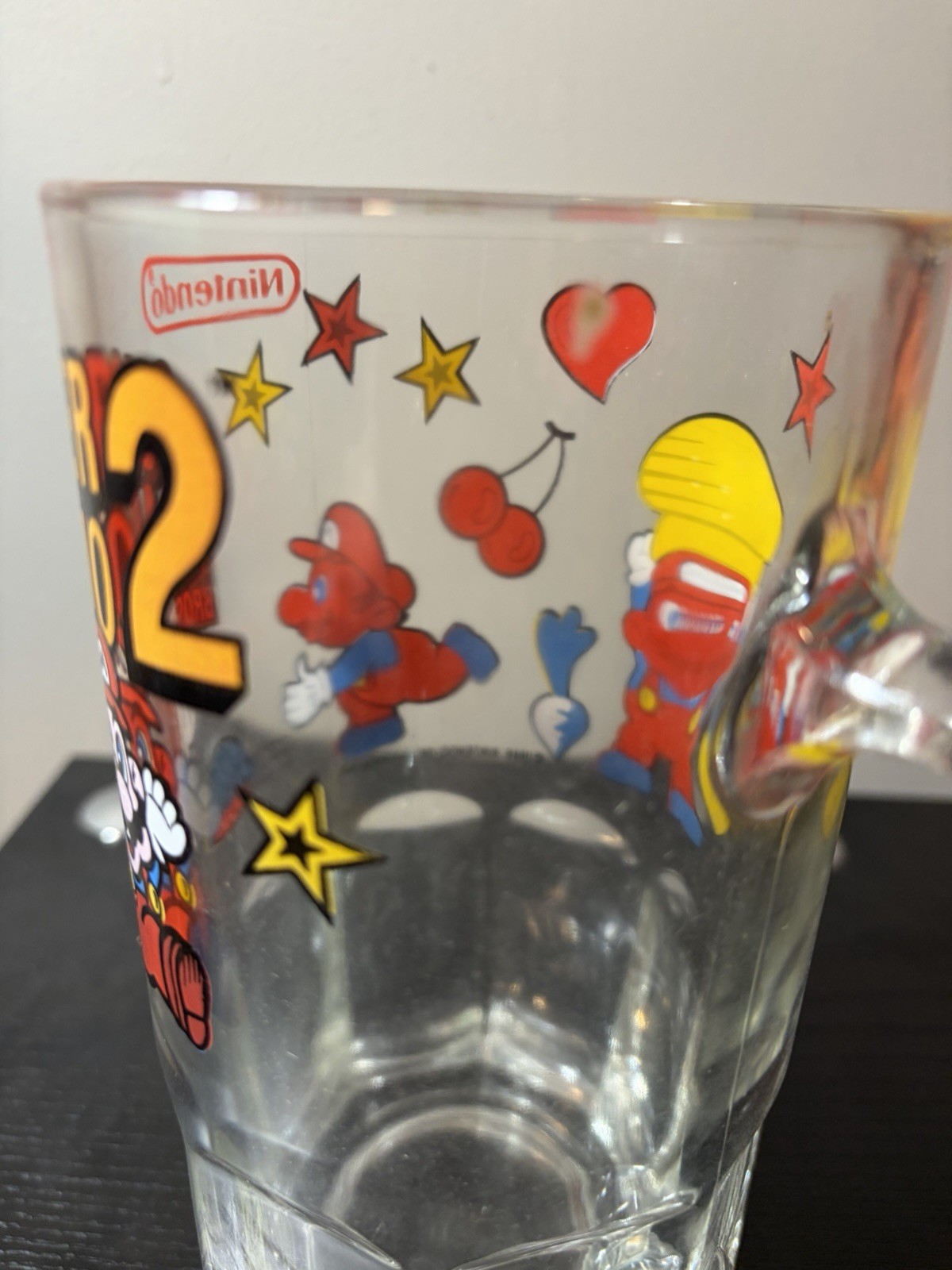 1989 Super Mario Bros. Beer Stein Oversized Mug 8” Vintage Rare Collectible