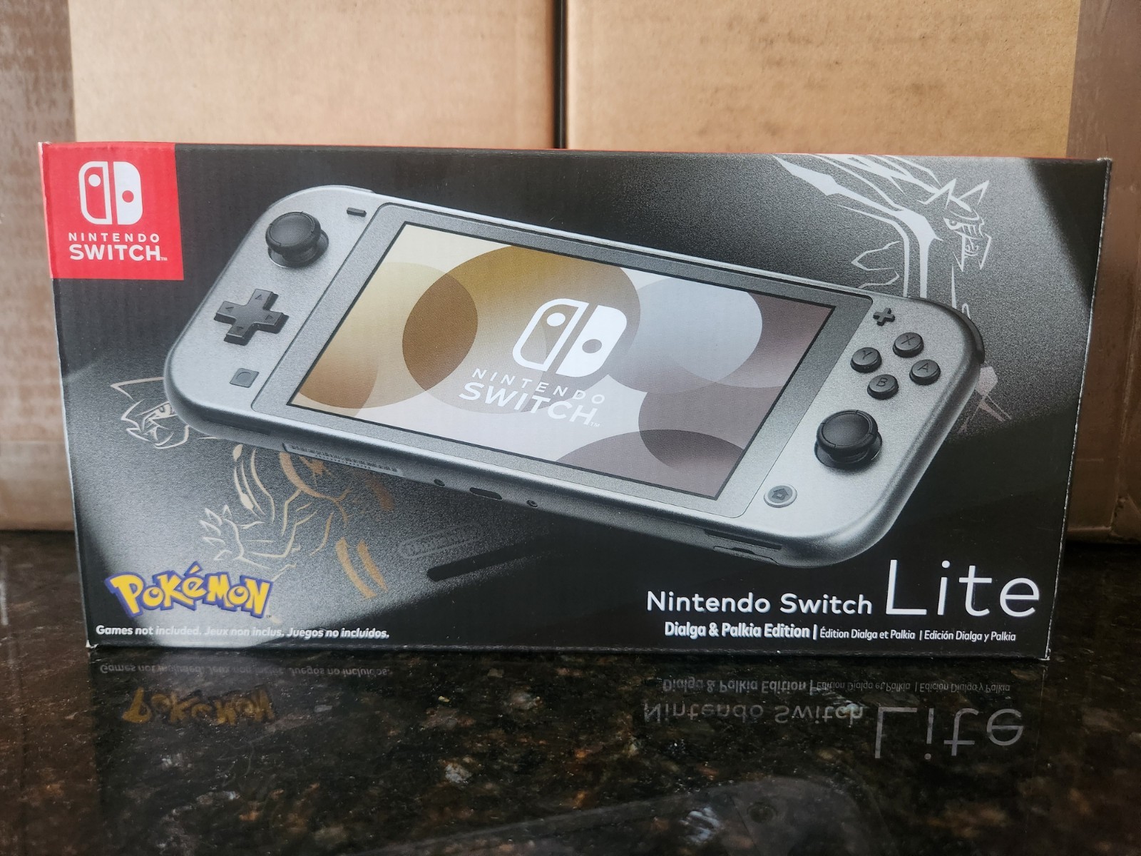 Brand New Nintendo Switch Lite Dialga &and Palkia Edition Console US Version