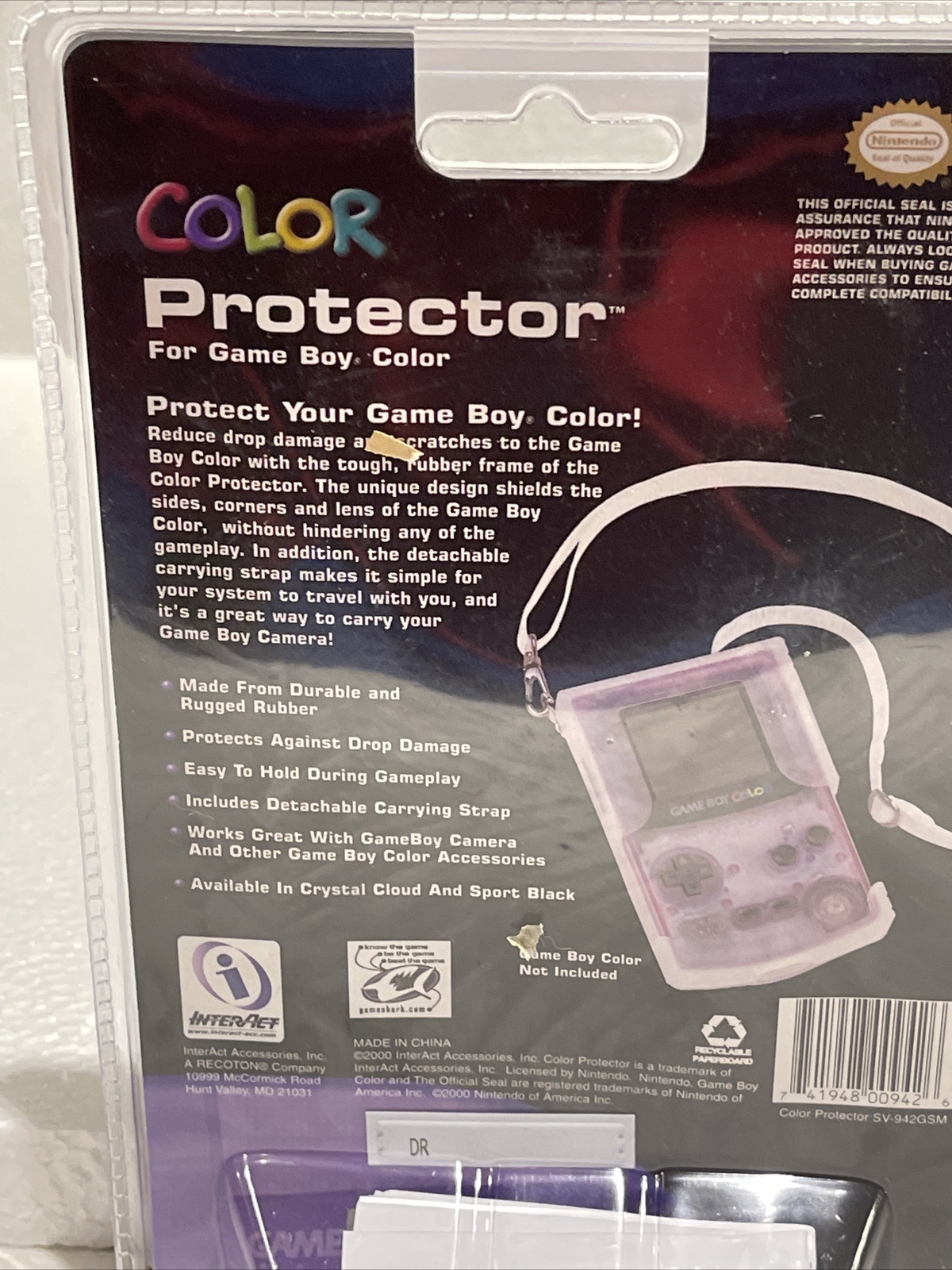 Protector Case for Nintendo Game Boy Color (GBC) NEW SEALED