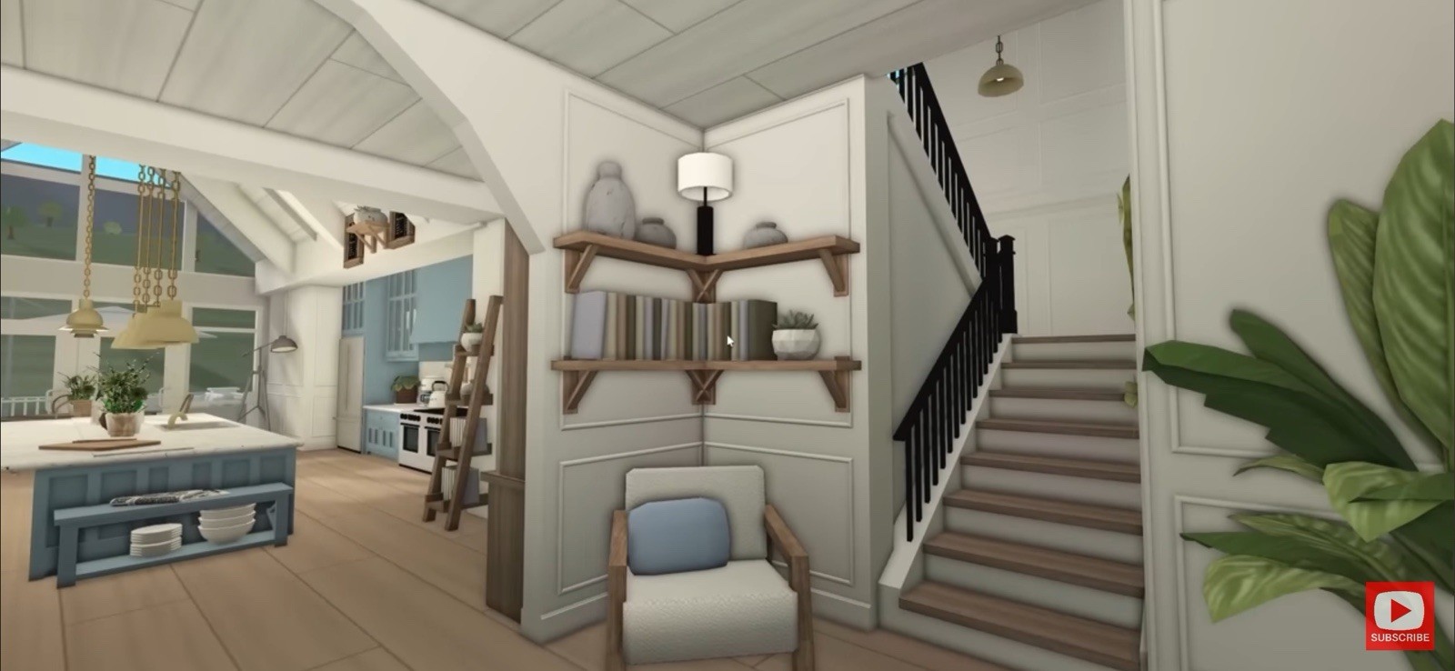 SUMMER SEASIDE BEACH HOME BLOXBURG.CHECK DESCRIP.FAST BUILDER AFFORDABLE PRICE