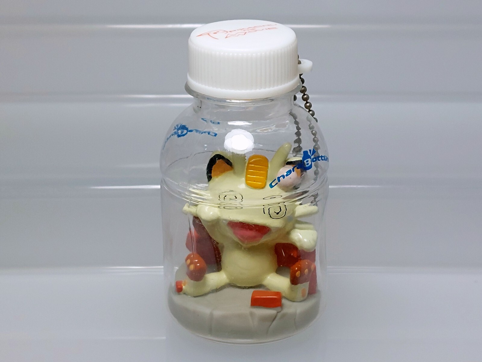 Meowth (Dizzy) Pokemon the Movie Chara Bottlin Figure Keychain Tomy F04 3.2in