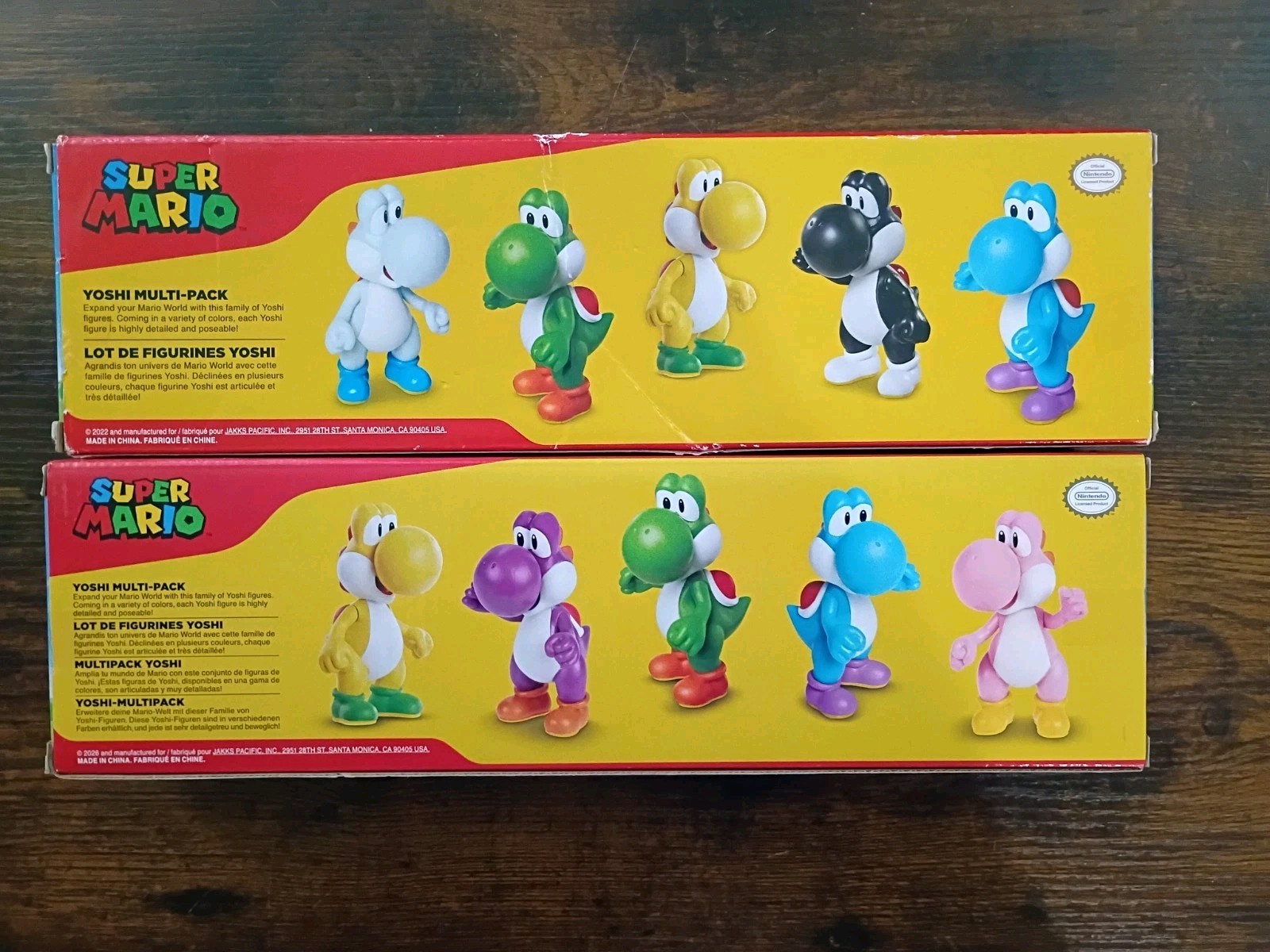 17-PK GLOWING BABY YOSHI 2.5″ Super Mario Nintendo Jakks Blue Orange Red Pink