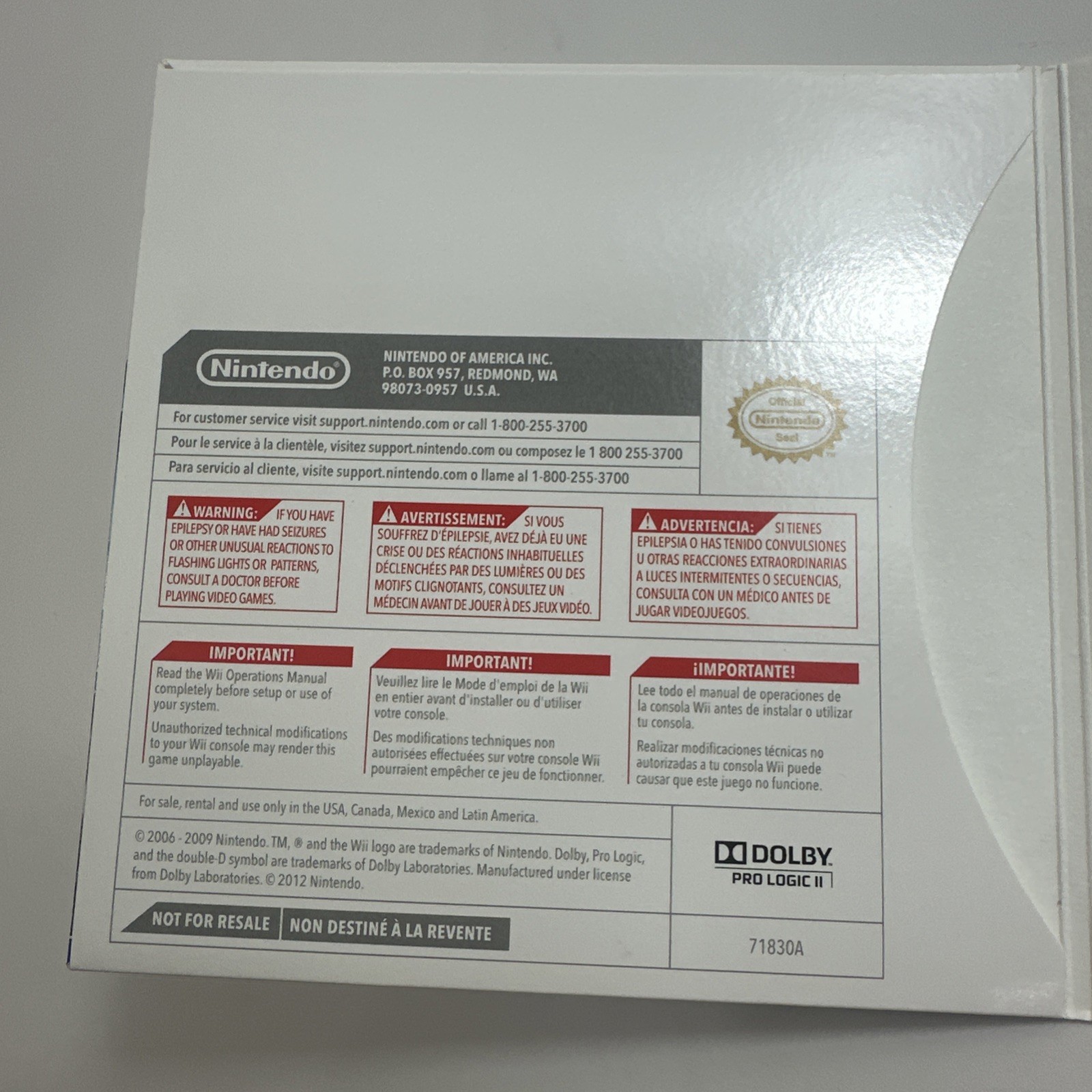 Wii Sports & Wii Sports Resort 2 in 1 Combo Disc Nintendo – Tested