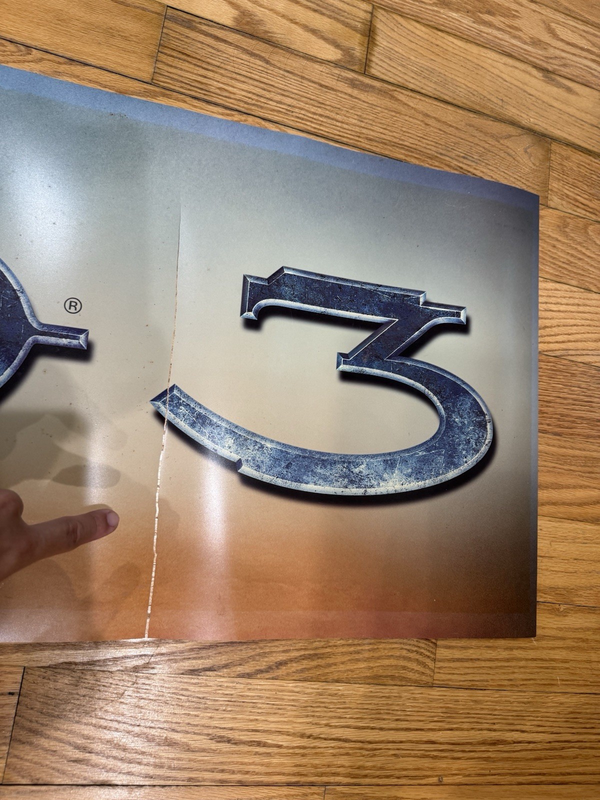 Halo 3 Slurpee Promo Xbox 360 112 Inches Vinyl Store Banner – See Pics Damage