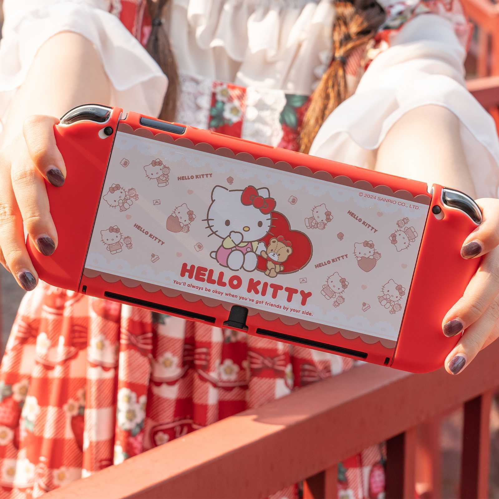 GeekShare X Sanrio Protective Case for Nintendo Switch / OLED Hello Kitty Shell