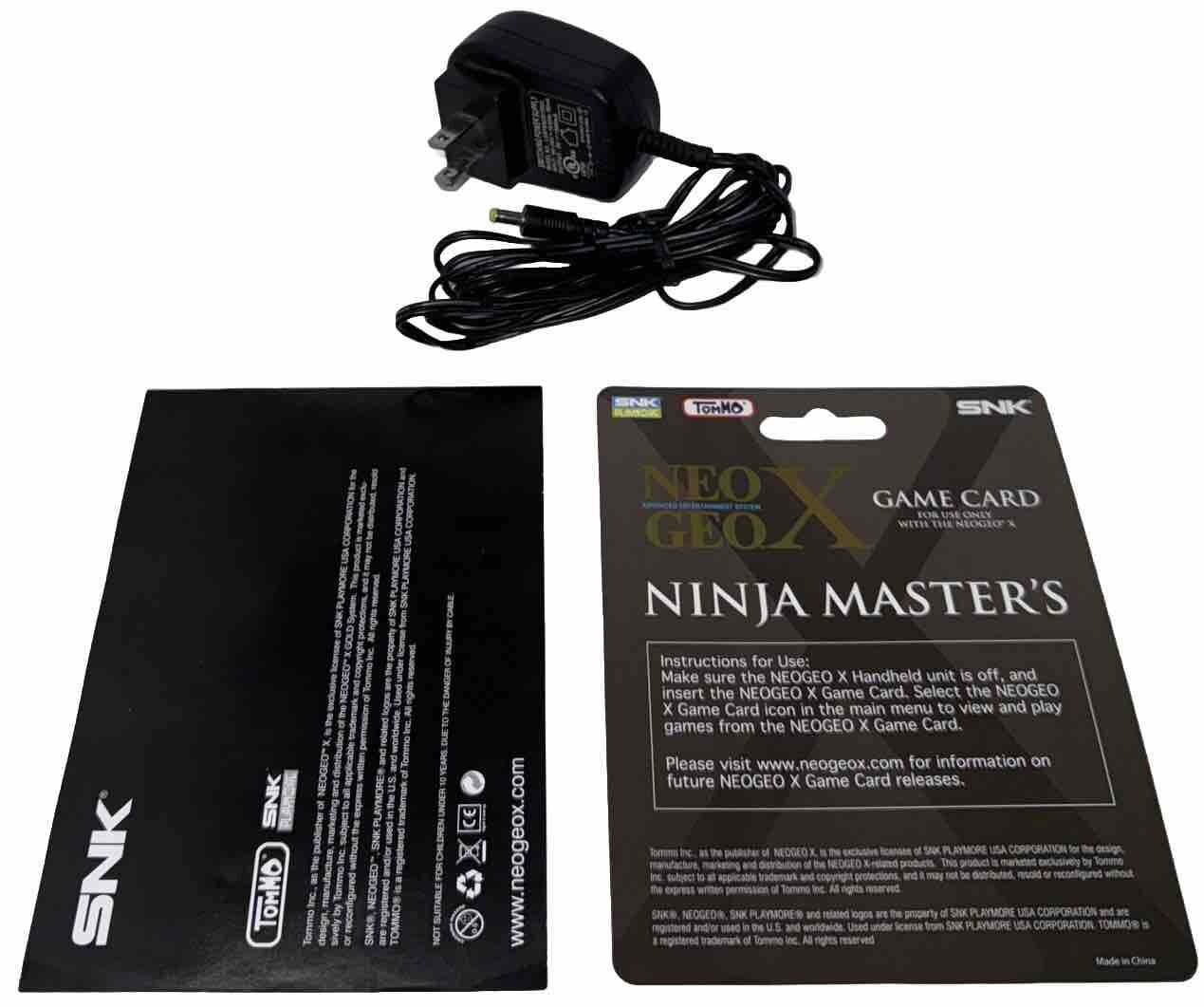 Neo Geo X Gold TV Docking Charge Station Only w/ Power Cord & Ninja Masters