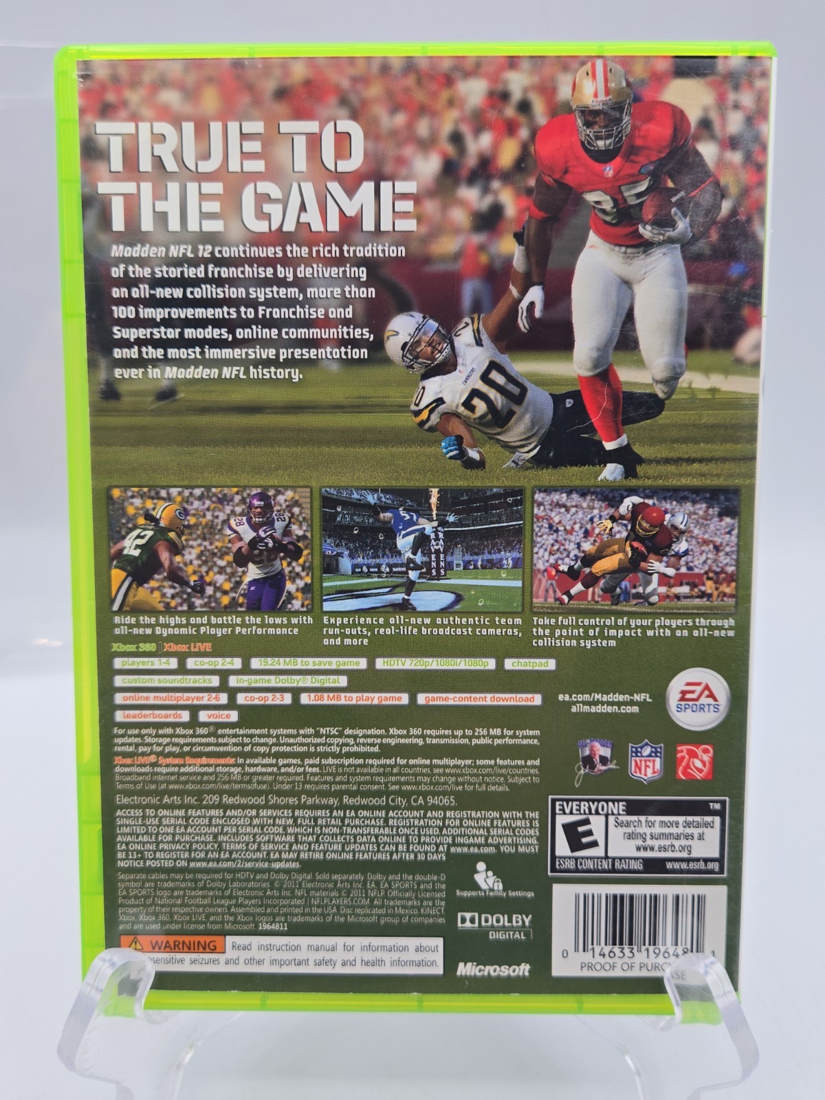 Payton Hillis AUTOGRAPHED Xbox 360 : Madden NFL 12 CIB Cleveland Browns