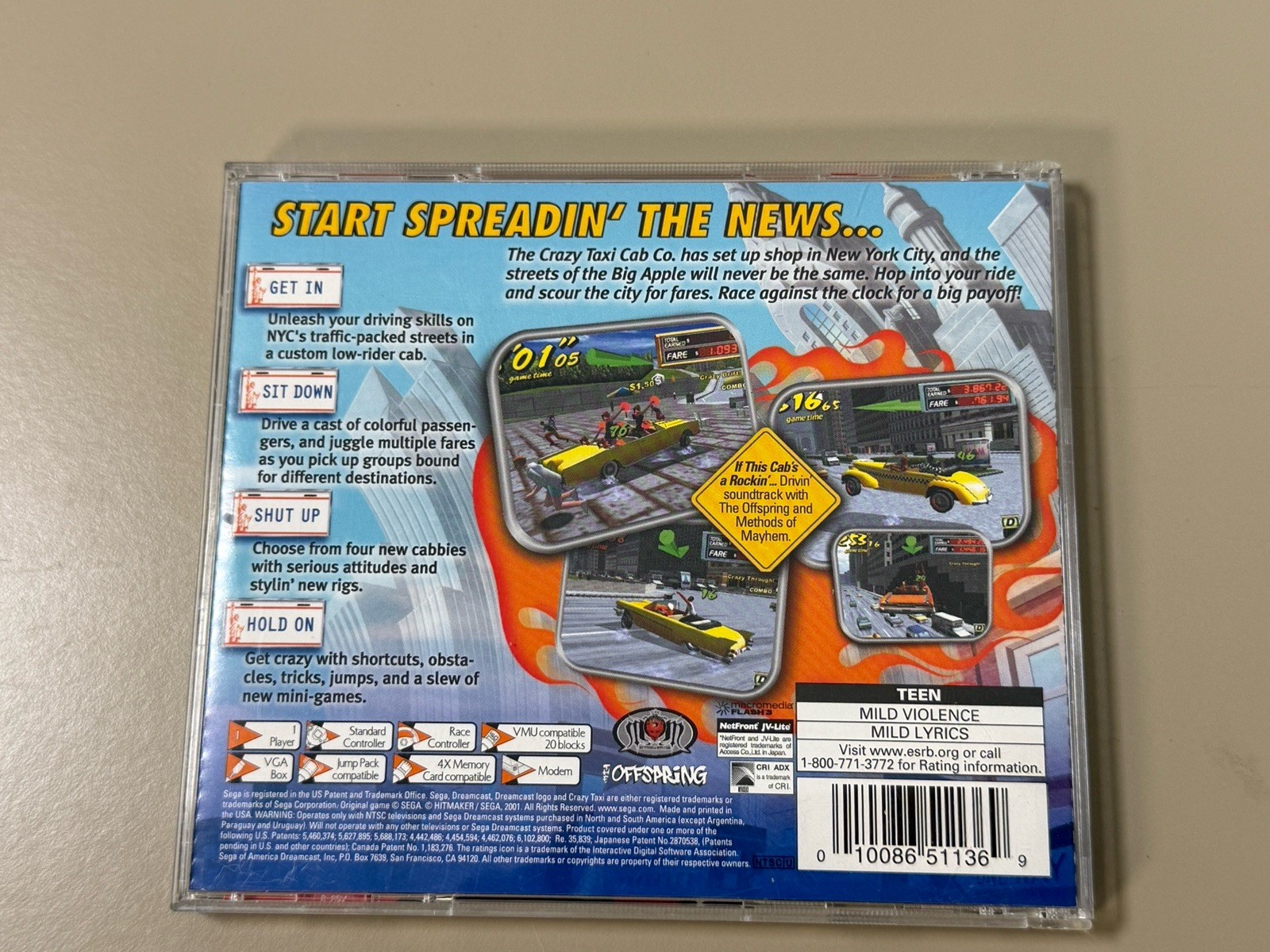 Crazy Taxi 2 (Sega Dreamcast, 2001) CIB Complete Tested – Excellent Condition