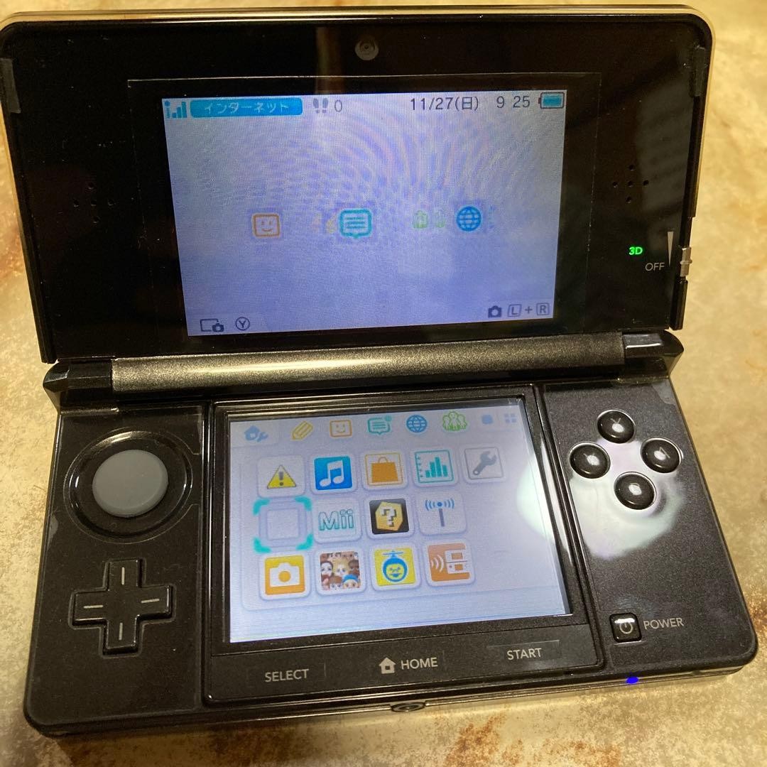 Nintendo 3DS Black Console Tested and Working Simple Maintenance Done