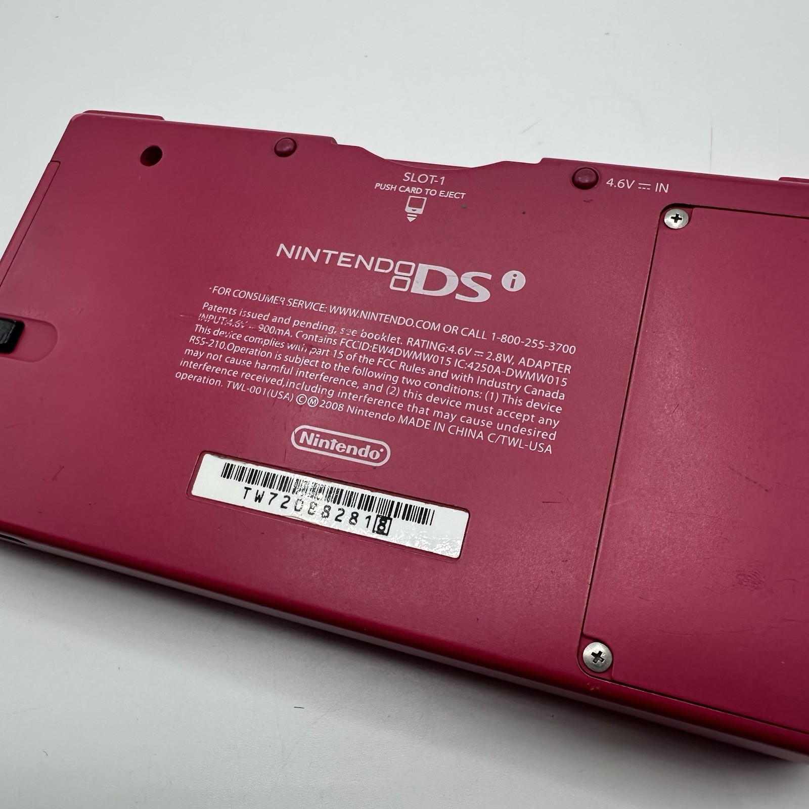 Nintendo DSi Pink Model TWL-001 (USA) Handheld Console w/ Stylus Charger TESTED