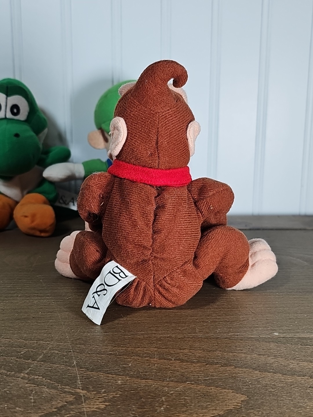 Vintage Nintendo 64 Luigi, Yoshi & Donkey Kong Beanbag Plush (BD&A, 1997)
