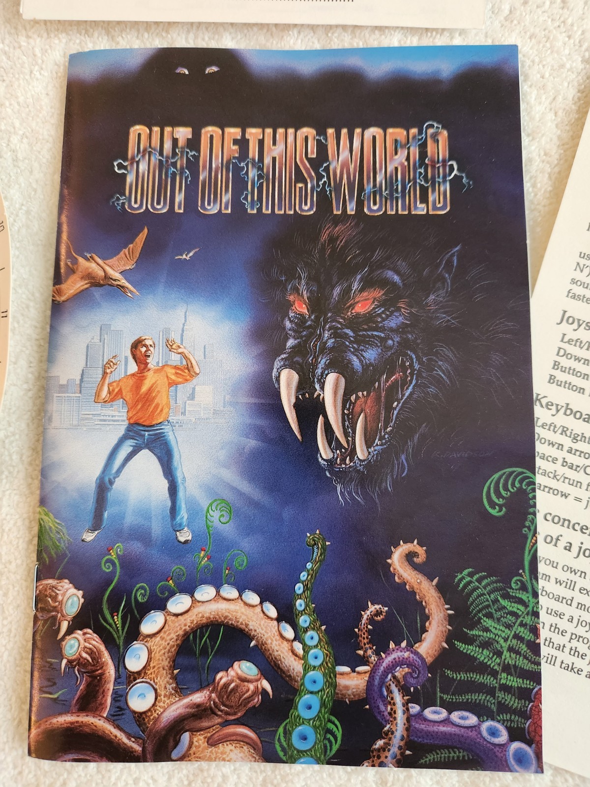 Interplay Out of This World PC 3.5″ Floppy Disk Set (1991) w/ Manual