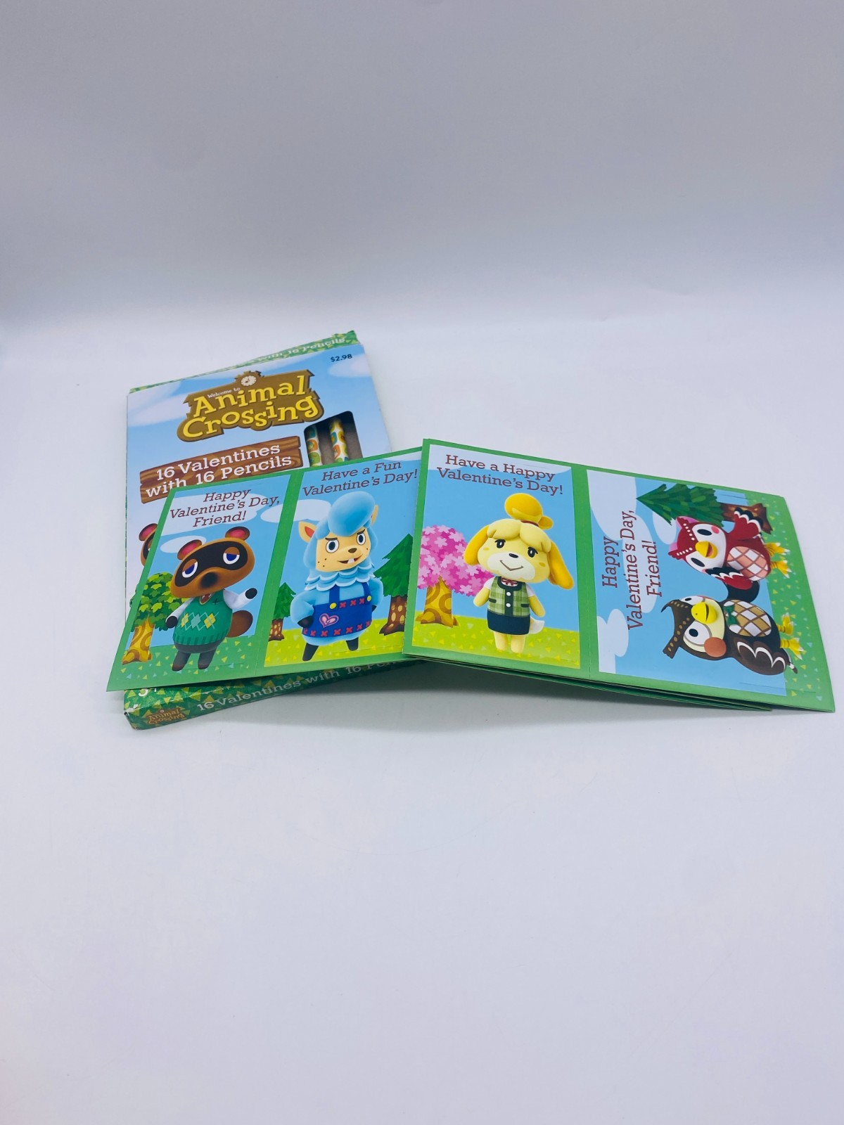 VERY RARE Animal Crossing 16 Count Pencil Valentine Collector Box NEW Open box