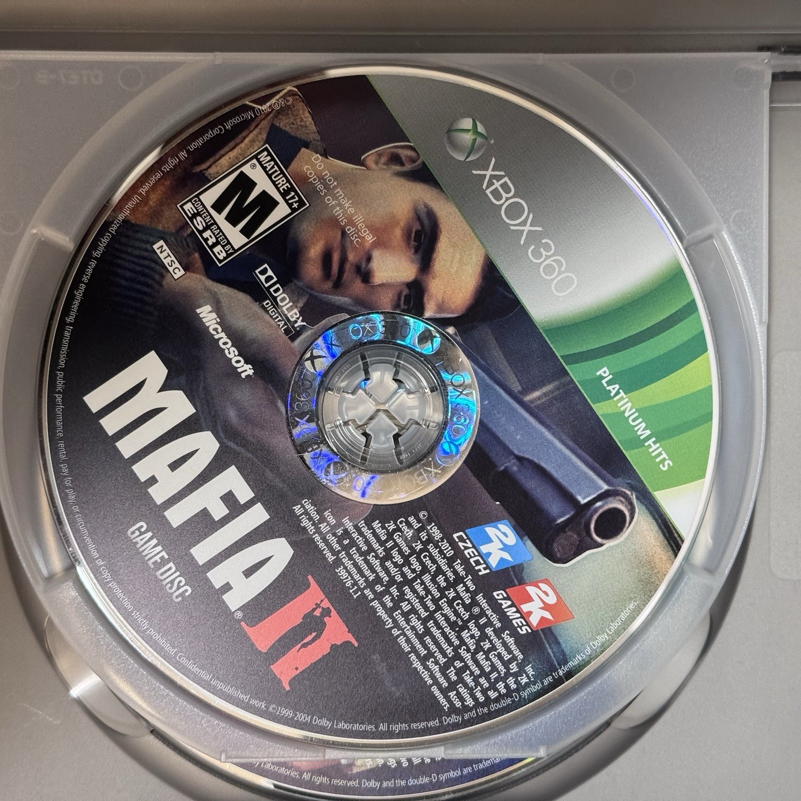 Mafia 2 II (Xbox 360,2010) Manual And Map Included Platinum Hits – Working