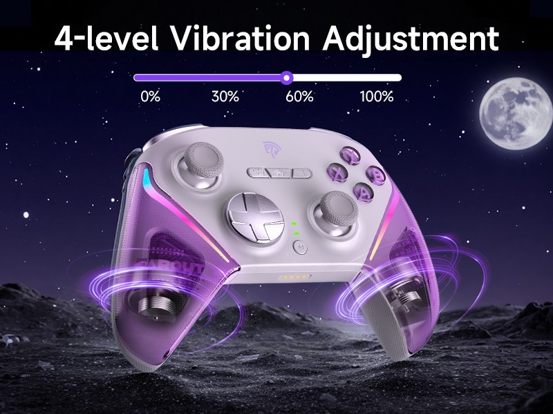 Wireless controller Gamepad TMR Joystick, Dual-Mode Trigger-US-D10