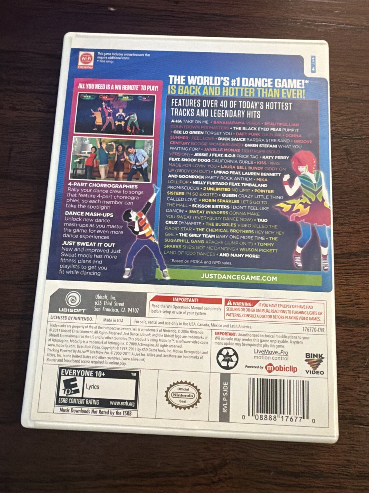 Wii Just Dance Lot of 2-Just Dance 2 & 3 With Cases & Manuals