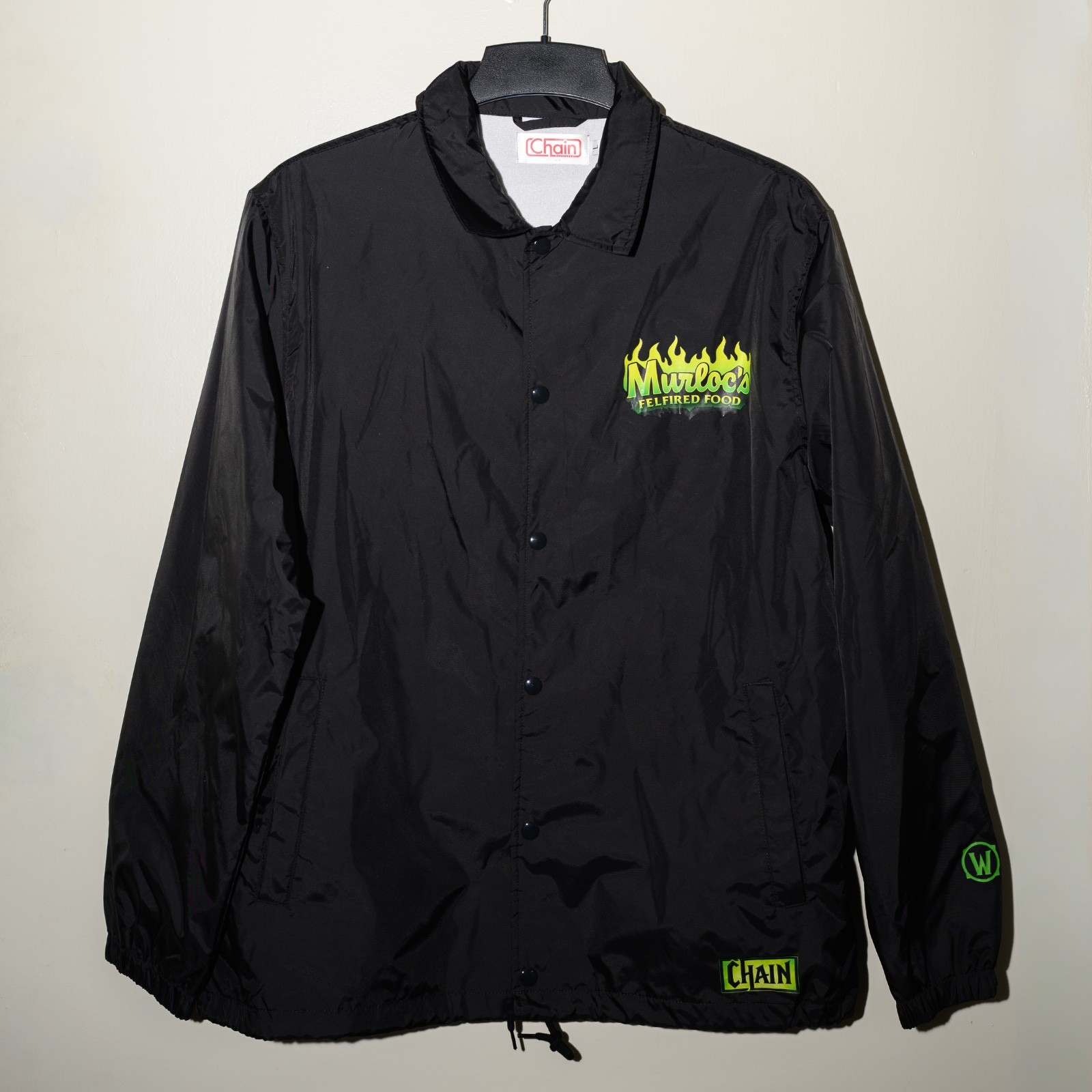 World of Warcraft Chain Murloc Pop-Up Jacket LA Event 2025 Rare Promo Legion LRG