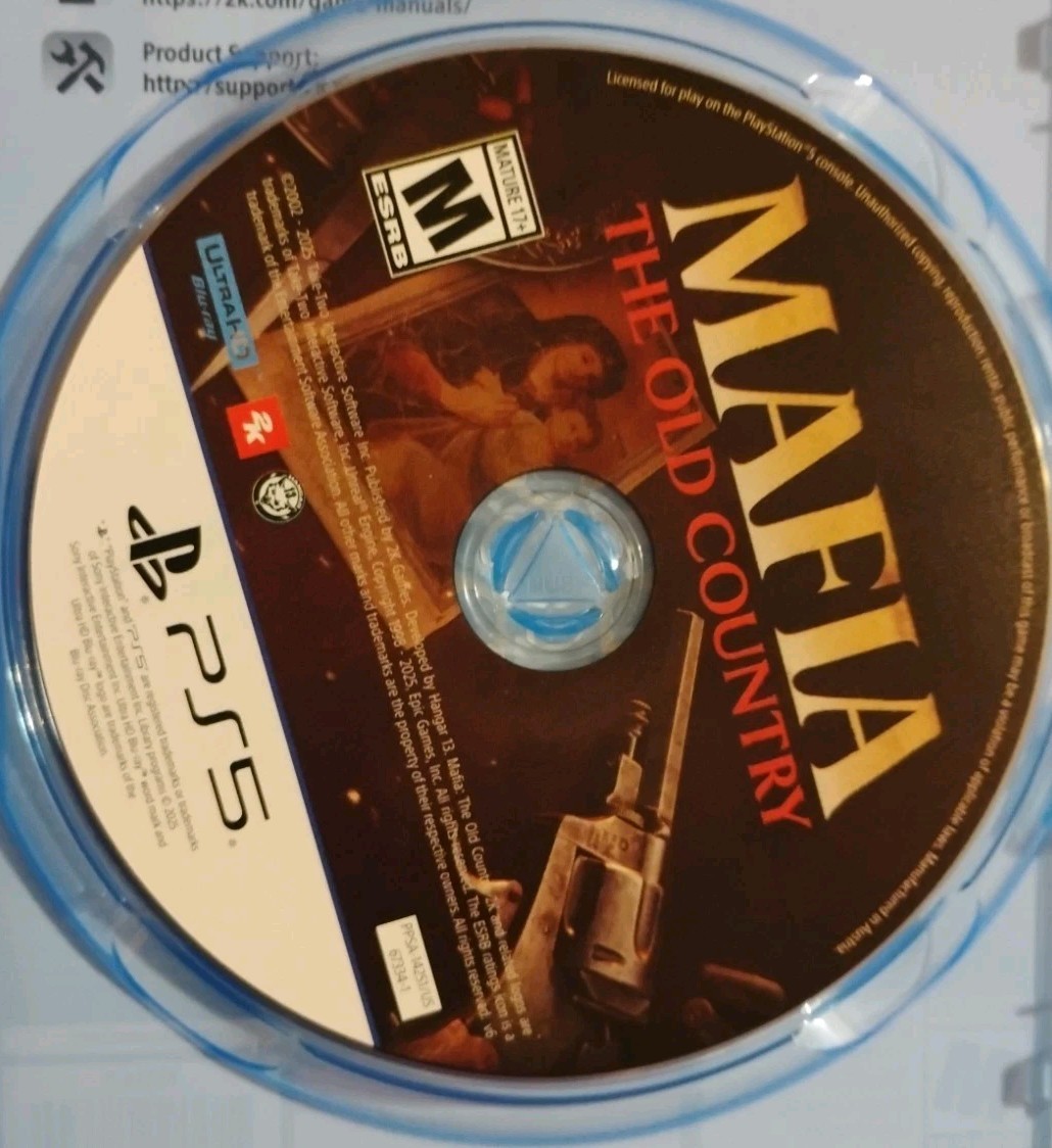 Mafia: The Old Country PS5 2025 Action & Adventure Game by 2K Ultra HD Mature