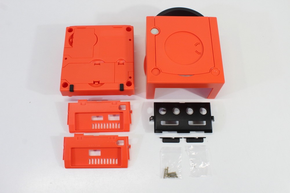 NEW Nintendo GameCube Console Warm Red x Black Replacement Shell GC DOL-001 101