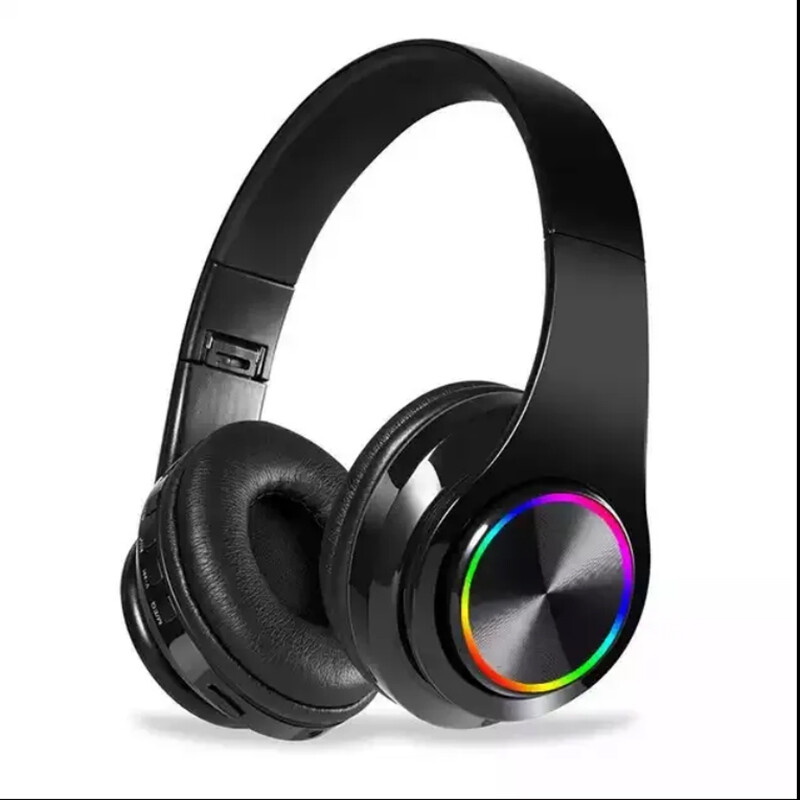 Foldable BT Wireless Headset LED Noise Cancellation for Samsung Galaxy / iPhone