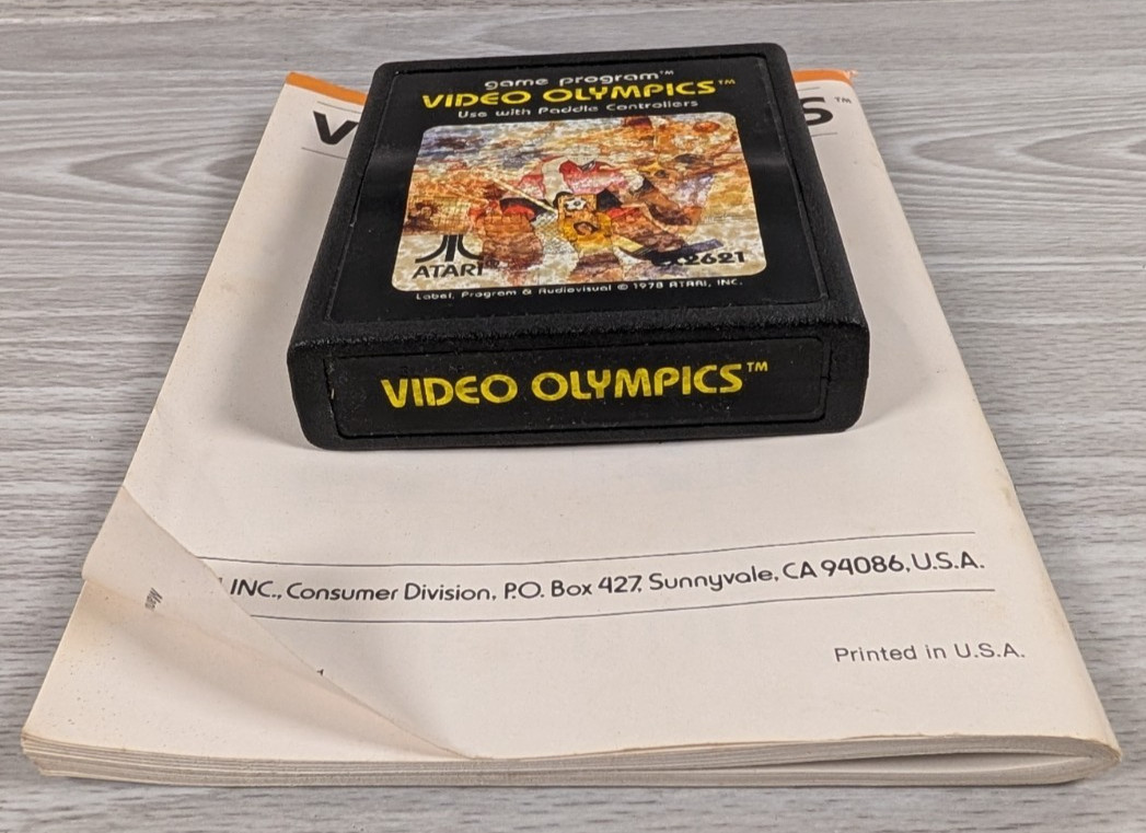Atari 2600 Games Bundle Lot, CIB, Centipede, Grand Prix, Circus, Video Olympics