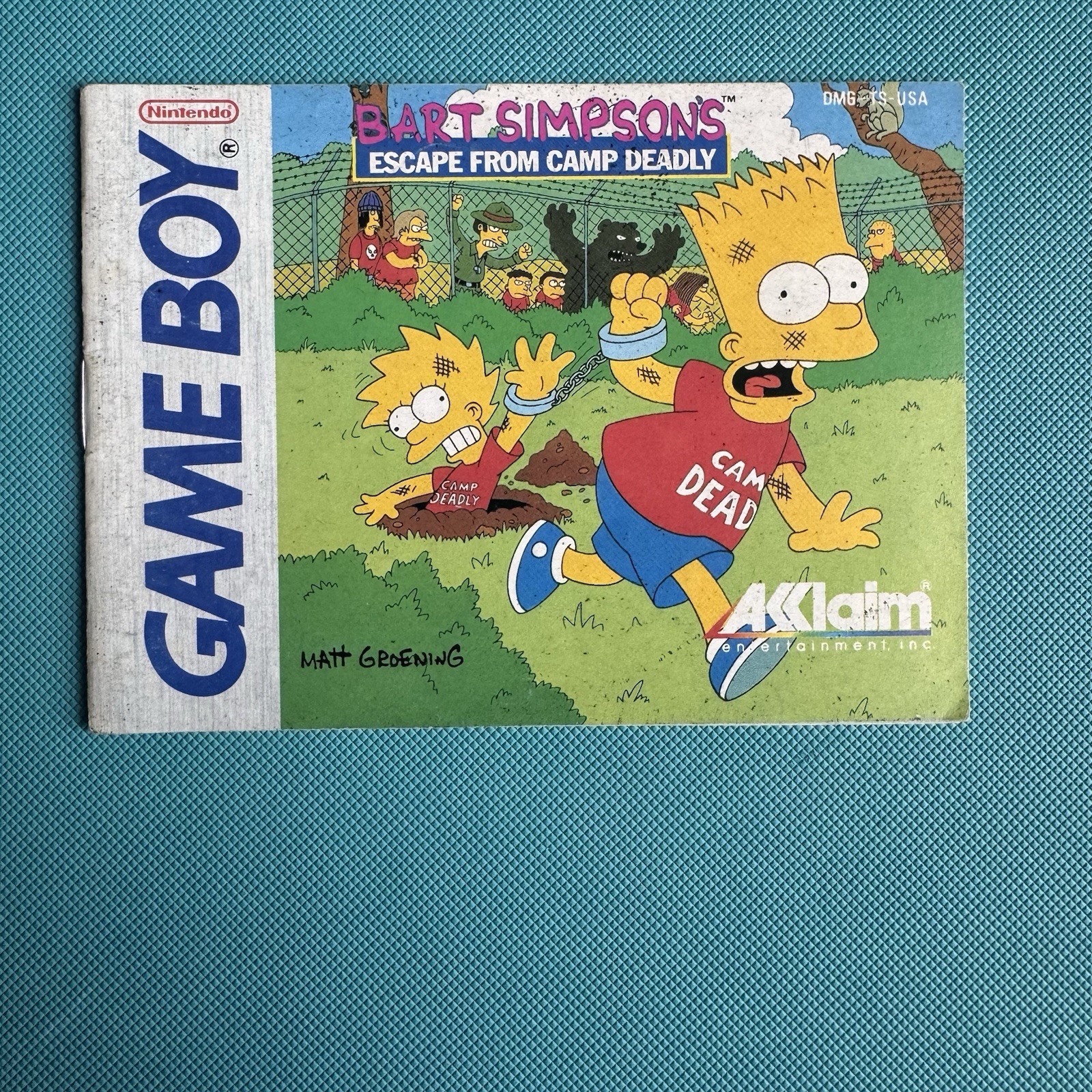 Bart Simpson’s Escape From Camp Deadly (Nintendo Game Boy) Gameboy Manual Only