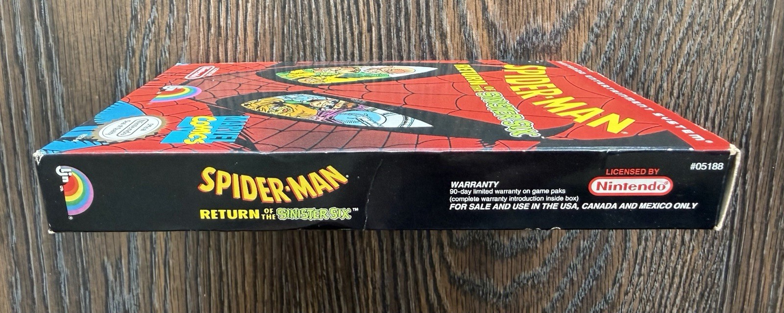 Spider-Man: Return of the Sinister Six Complete in Box CIB (Nintendo, NES 1992)
