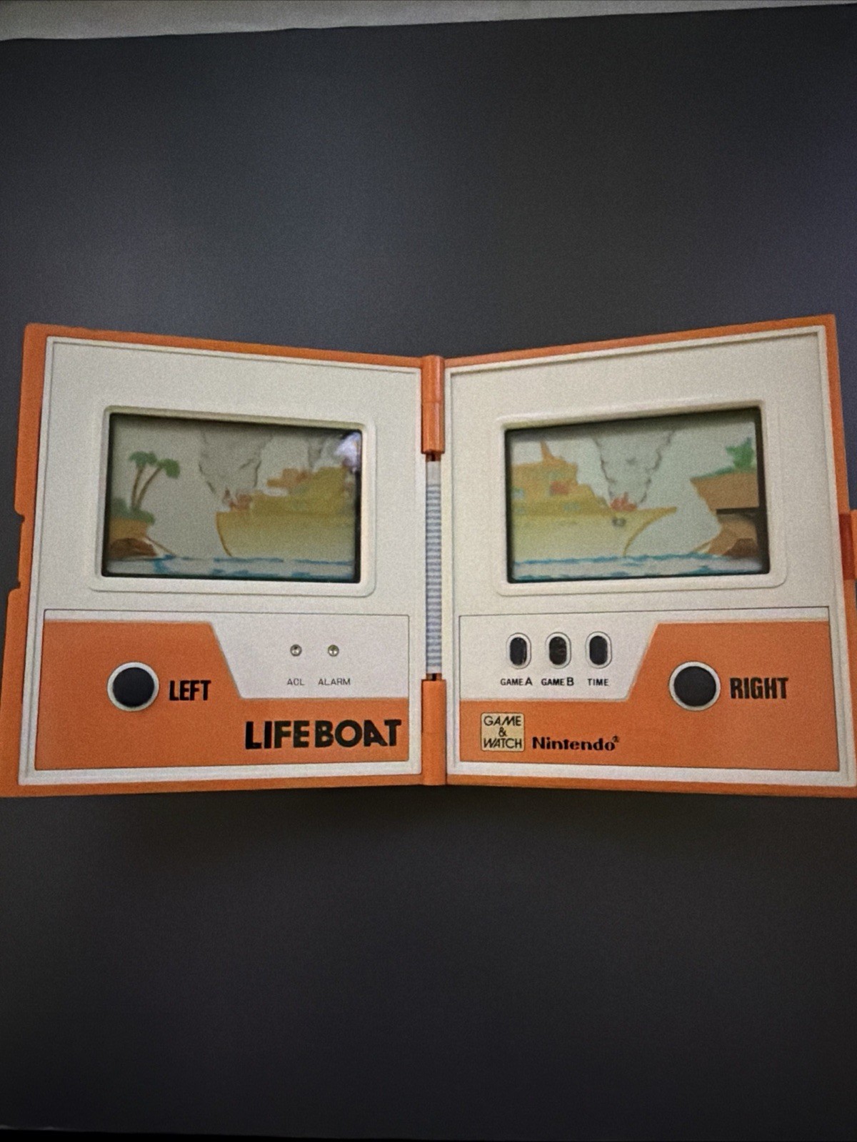 Nintendo Game & Watch Lifeboat Multiscreen Handheld Game Console 1983 US SELLER