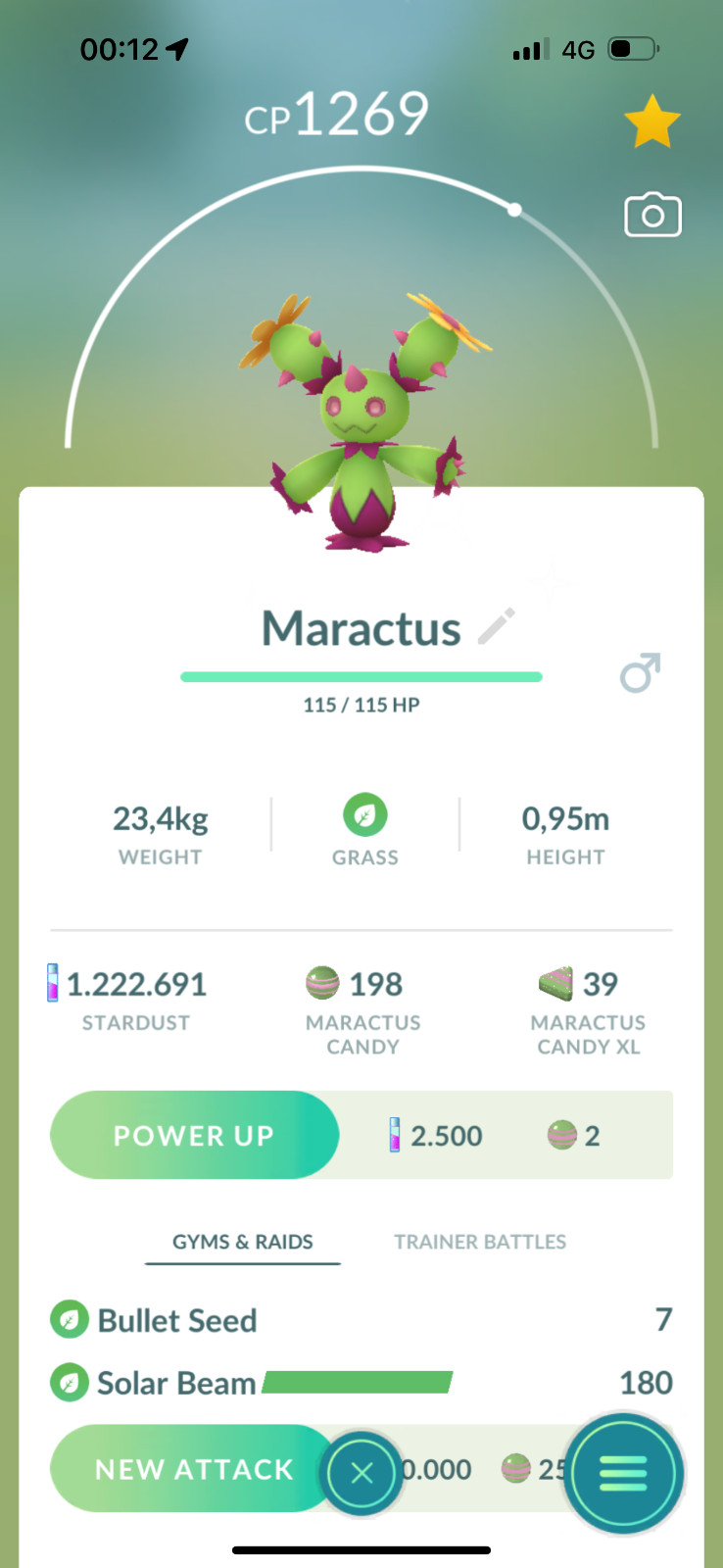 Pokemon Shiny Maractus, Bouffalant, Sigilyph Go Tour TRADE 1m Stardust
