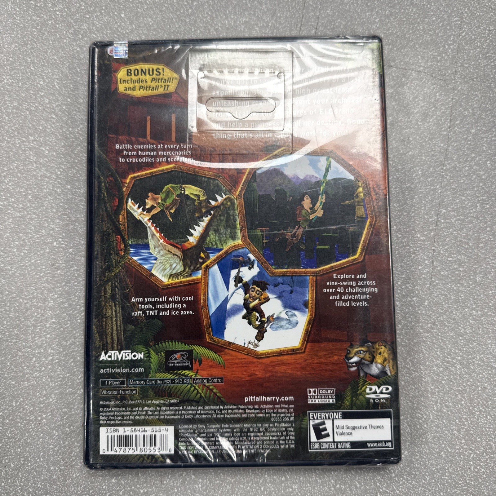 Pitfall: The Lost Expedition (Sony Playstation 2 ps2) NEW Sealed